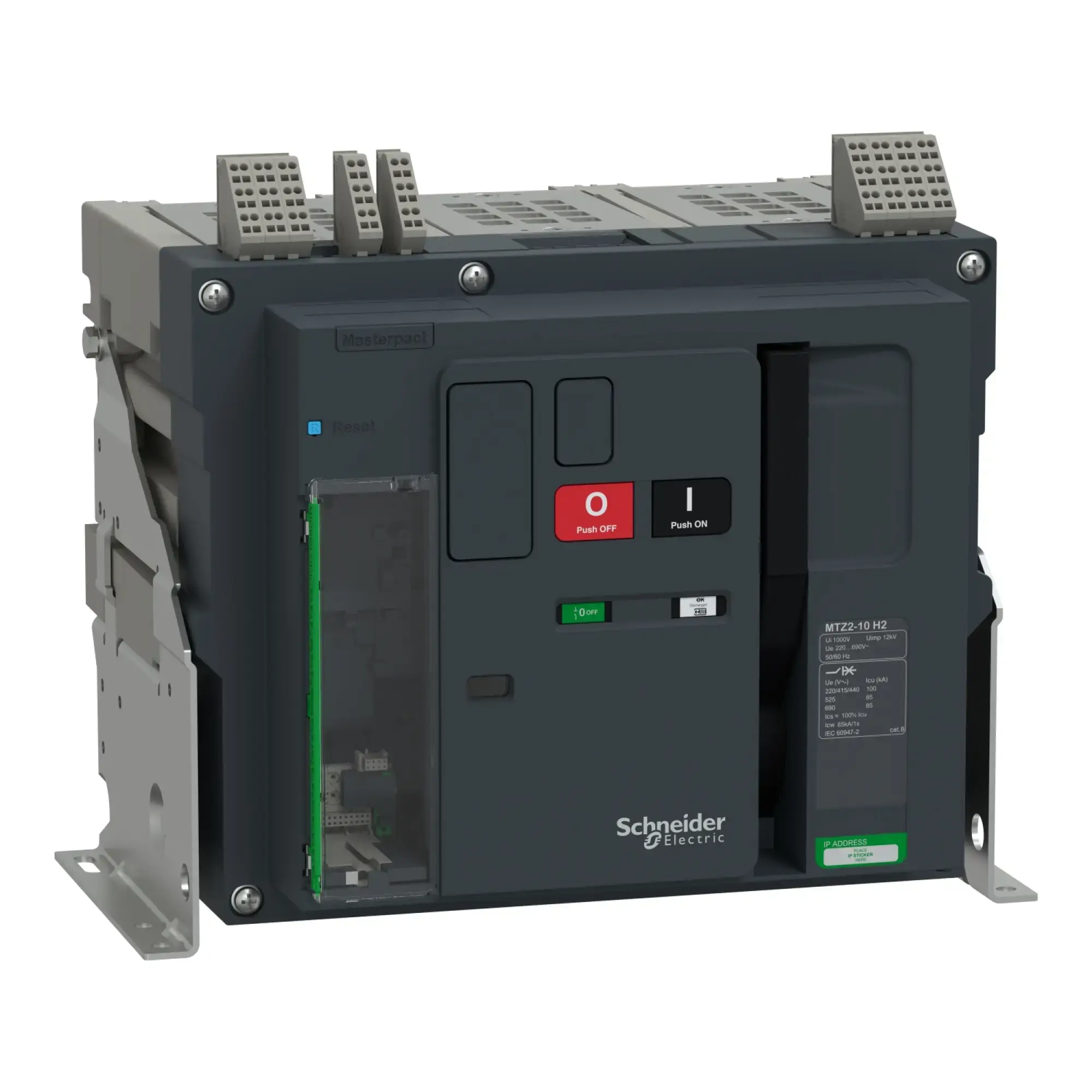 Schneider Electric LV948016 MasterPacT MTZ2 10 1000A H2 100kA/440VAC (Icu) 3P Grundschalter Festeinbau für MicroLogic Active (img_002)