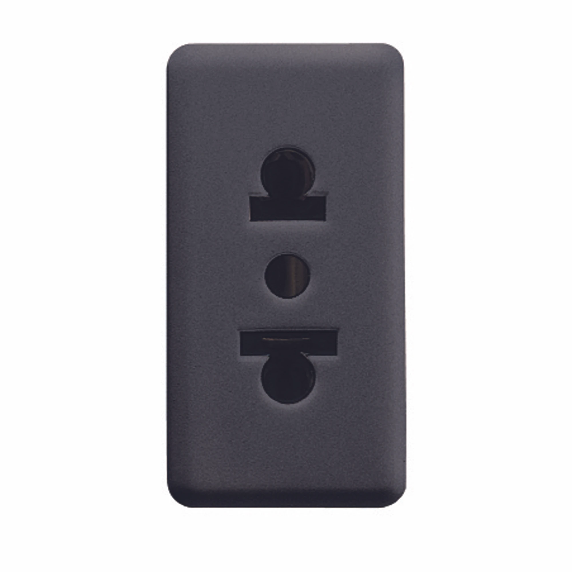 GEWISS GW21212 EURO-AMERICAN STANDARD SOCKET-OUTLET 250/125V ac - 2P+E 15A - 1 MODULE - SYSTEM BLACK (img_001) GEWISS GW21212 EURO-AMERICAN STANDARD SOCKET-OUTLET 250/125V ac - 2P+E 15A - 1 MODULE - SYSTEM BLACK (img_001)