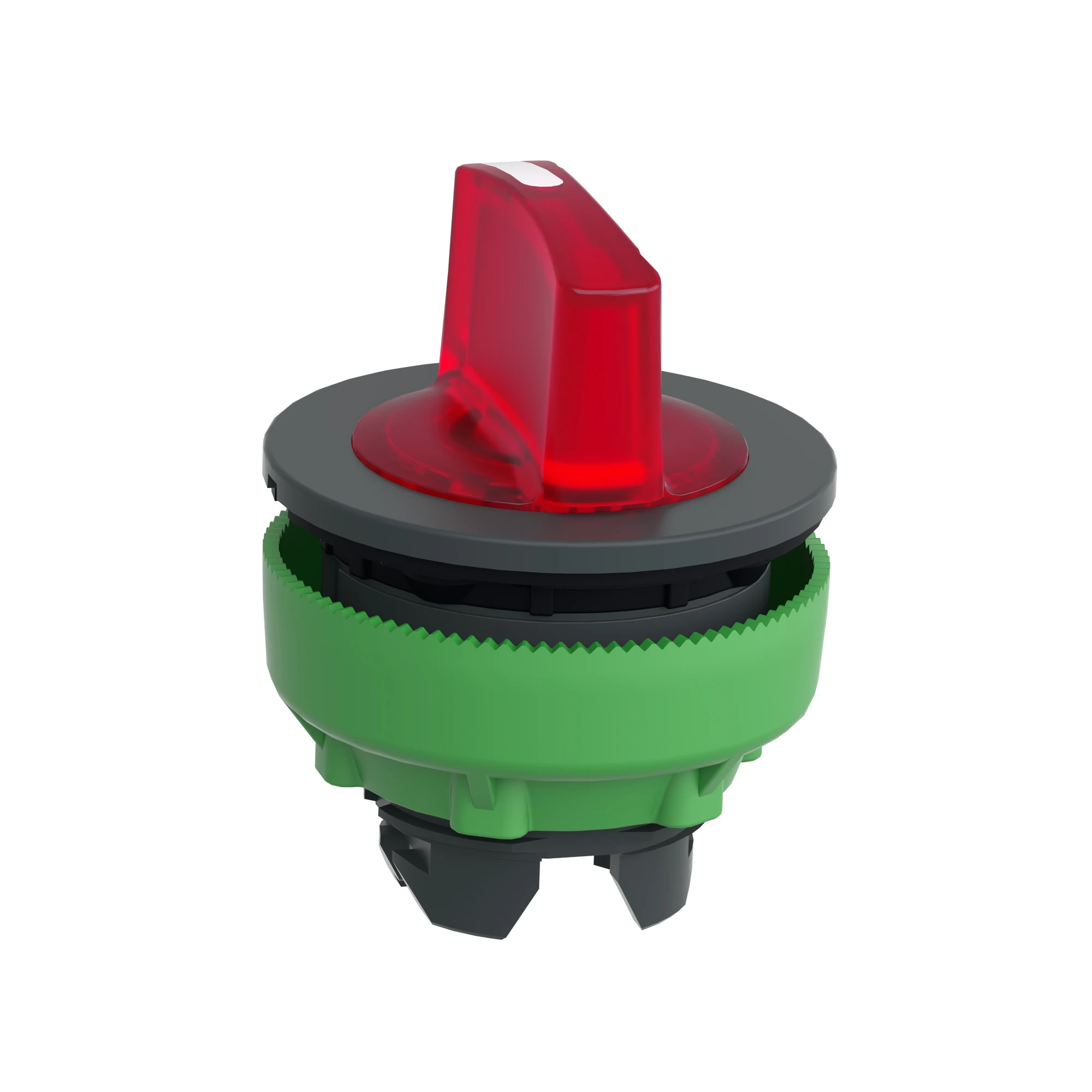 Schneider Electric ZB5FK1543 Illuminated selector switch, front element, Harmony XB5F, plastic, 30mm, red, for universal LED, 3 positions, center detent (img_008)