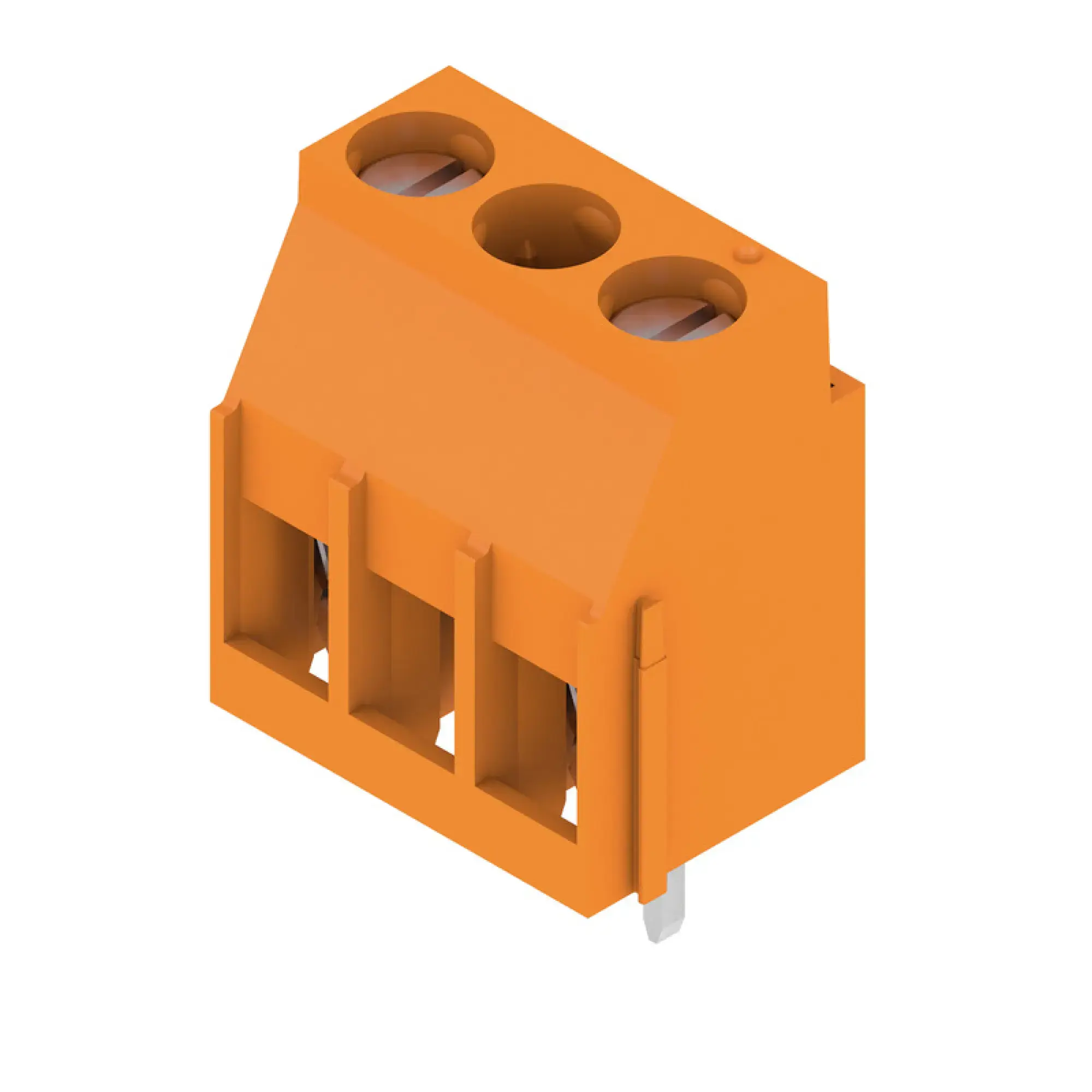 Weidmüller 2613320000 PCB terminal, 630 V, 32 A, Pitch in mm: 10.00, 6 mm², Number of poles: 2, Clamping yoke connection, THT solder connection, 90°, Box (img_001)
