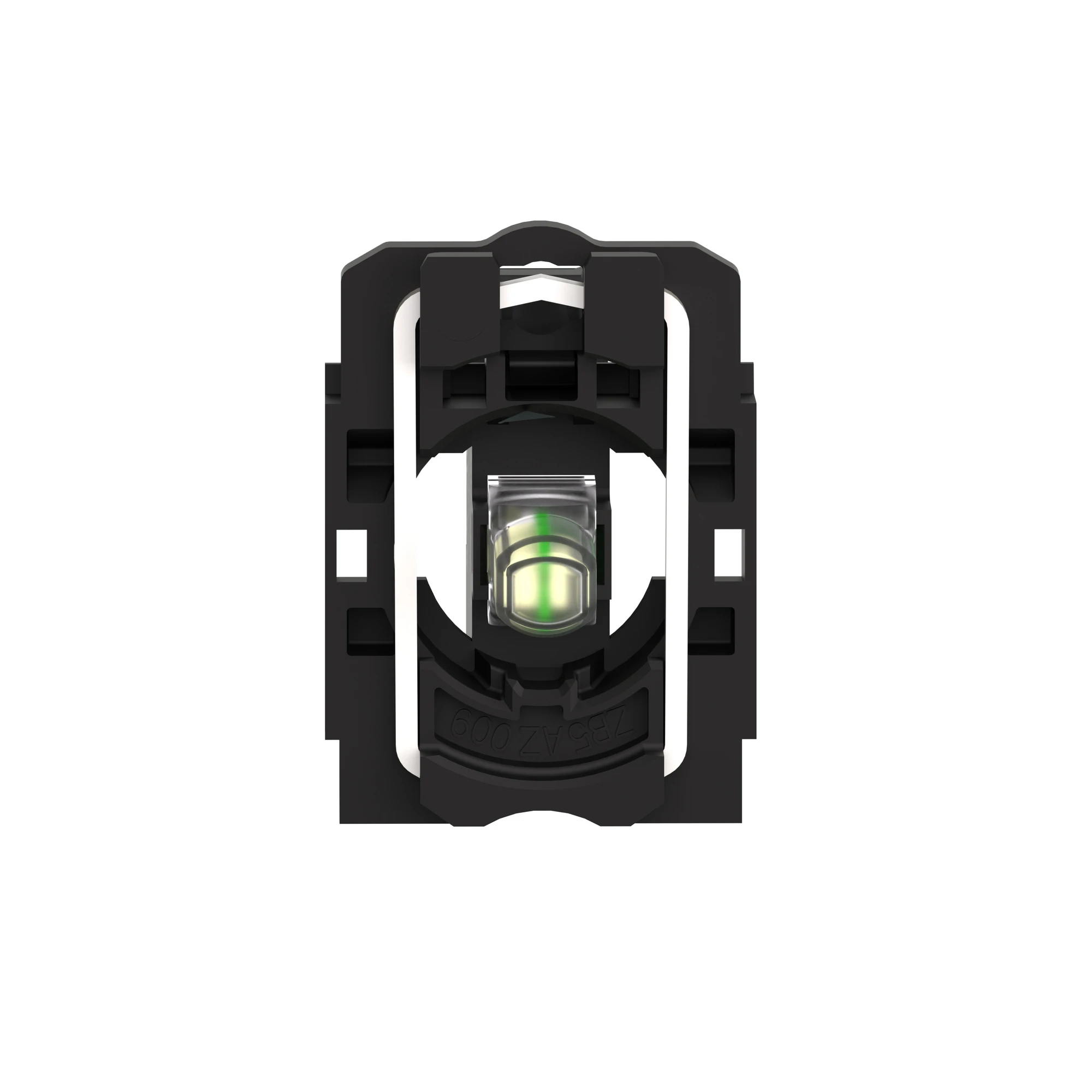 Schneider Electric ZB5AVBG1 Lamp socket, Harmony XB5, plastic, white, universal LED, with mounting flange, screw terminal, 24-120V ACDC (img_004)