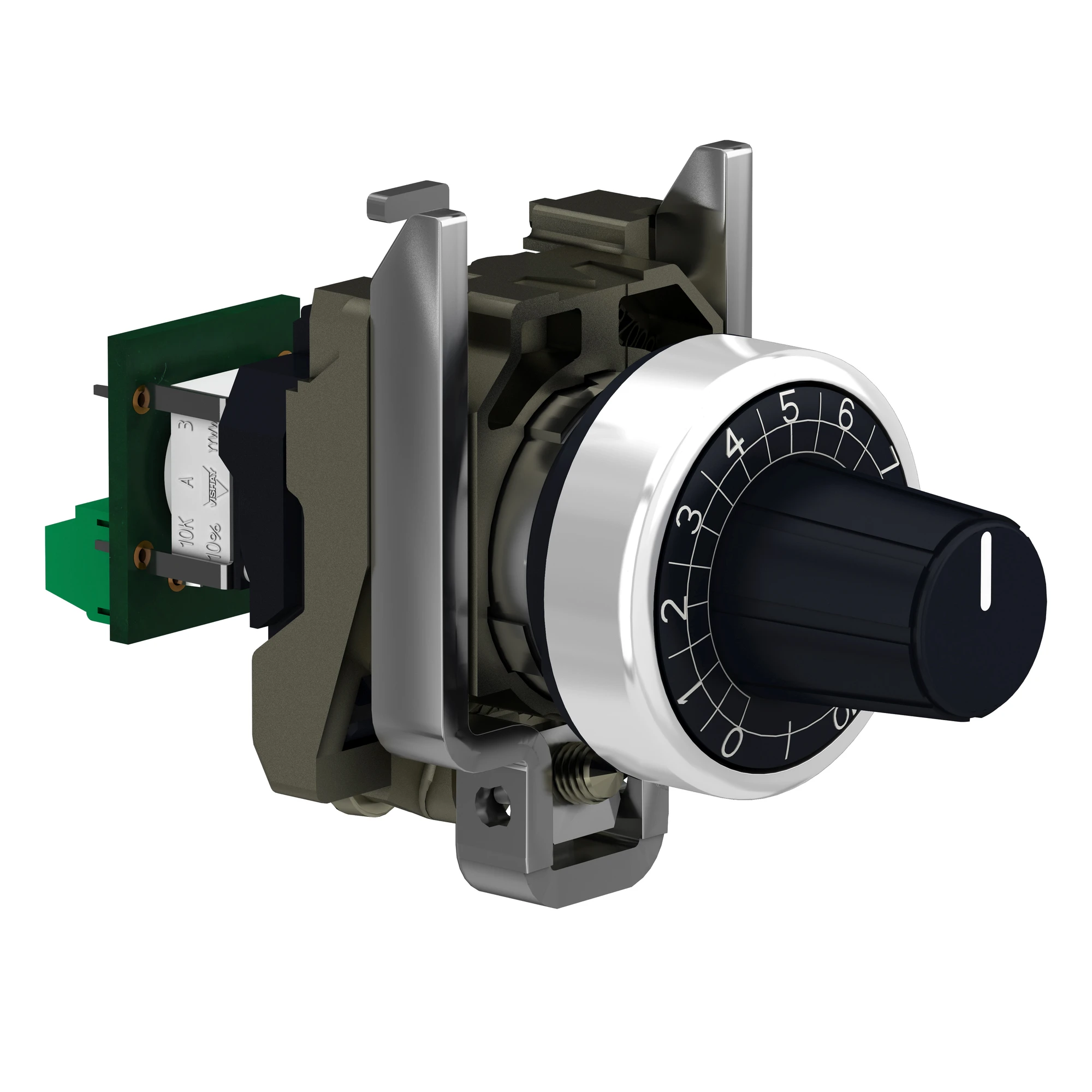 Schneider Electric XB4BD912R470K Potentiometer, complete unit, Harmony XB4, metal, 22mm, black, resistance 470K Ohm (img_001) Schneider Electric XB4BD912R470K Potentiometer, complete unit, Harmony XB4, metal, 22mm, black, resistance 470K Ohm (img_001)