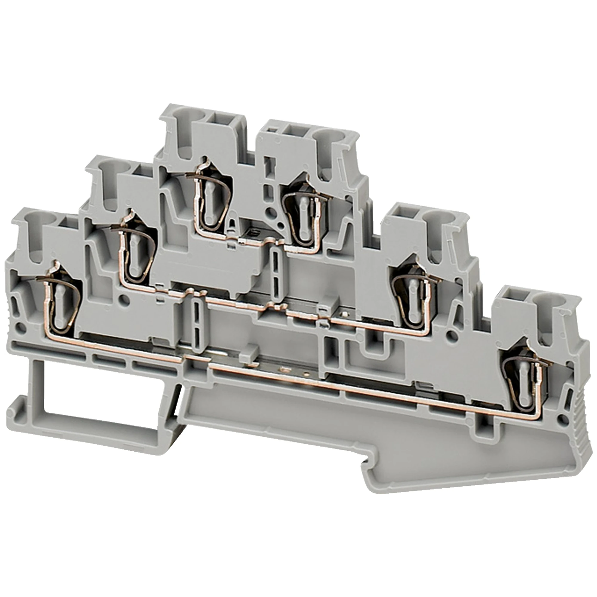 Schneider Electric NSYTRR26T Linergy Terminal Block for Continuity, 2.5mm2, 20A, 3 Levels, 1x1, Spring, Grey (img_001) Schneider Electric NSYTRR26T Linergy Terminal Block for Continuity, 2.5mm2, 20A, 3 Levels, 1x1, Spring, Grey (img_001)