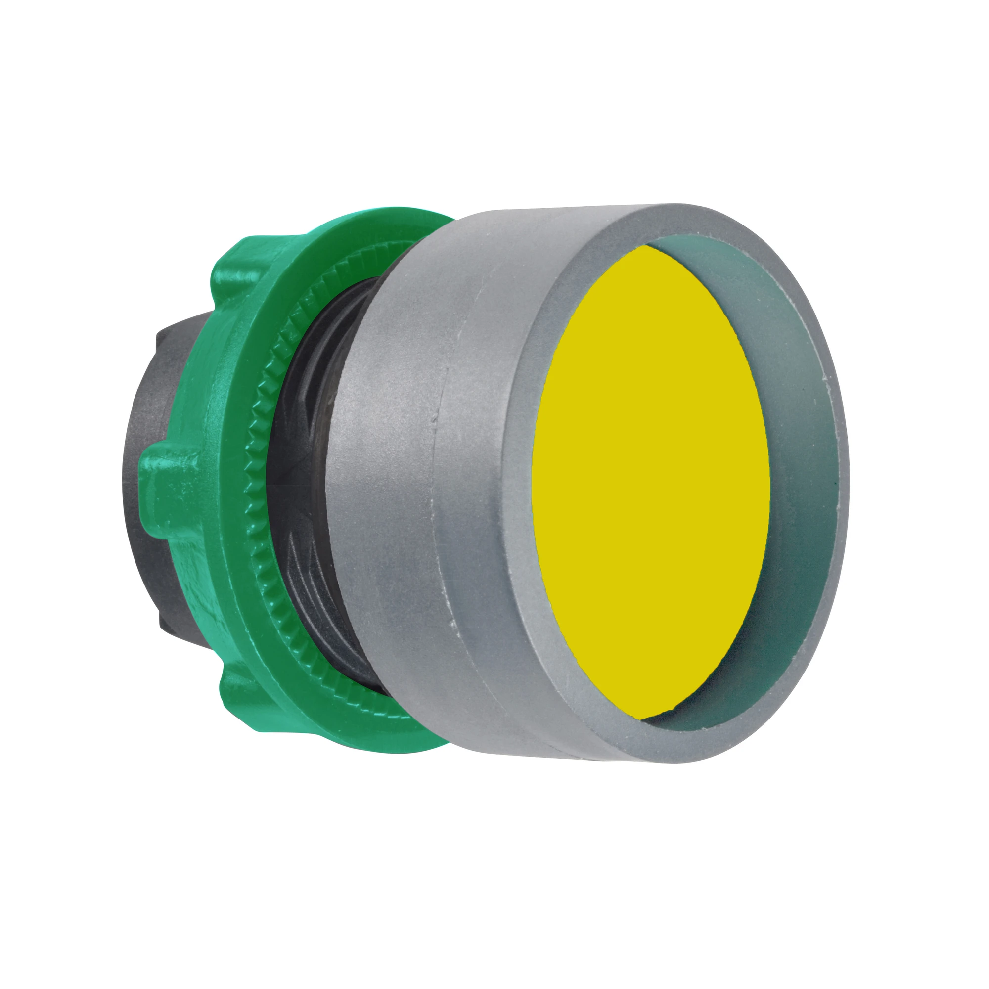 Schneider Electric ZB5AA56C0 Pushbutton, front element, Harmony XB5, plastic, 22mm, light grey, yellow, reset, unlabelled, momentary (img_001) Schneider Electric ZB5AA56C0 Pushbutton, front element, Harmony XB5, plastic, 22mm, light grey, yellow, reset, unlabelled, momentary (img_001)