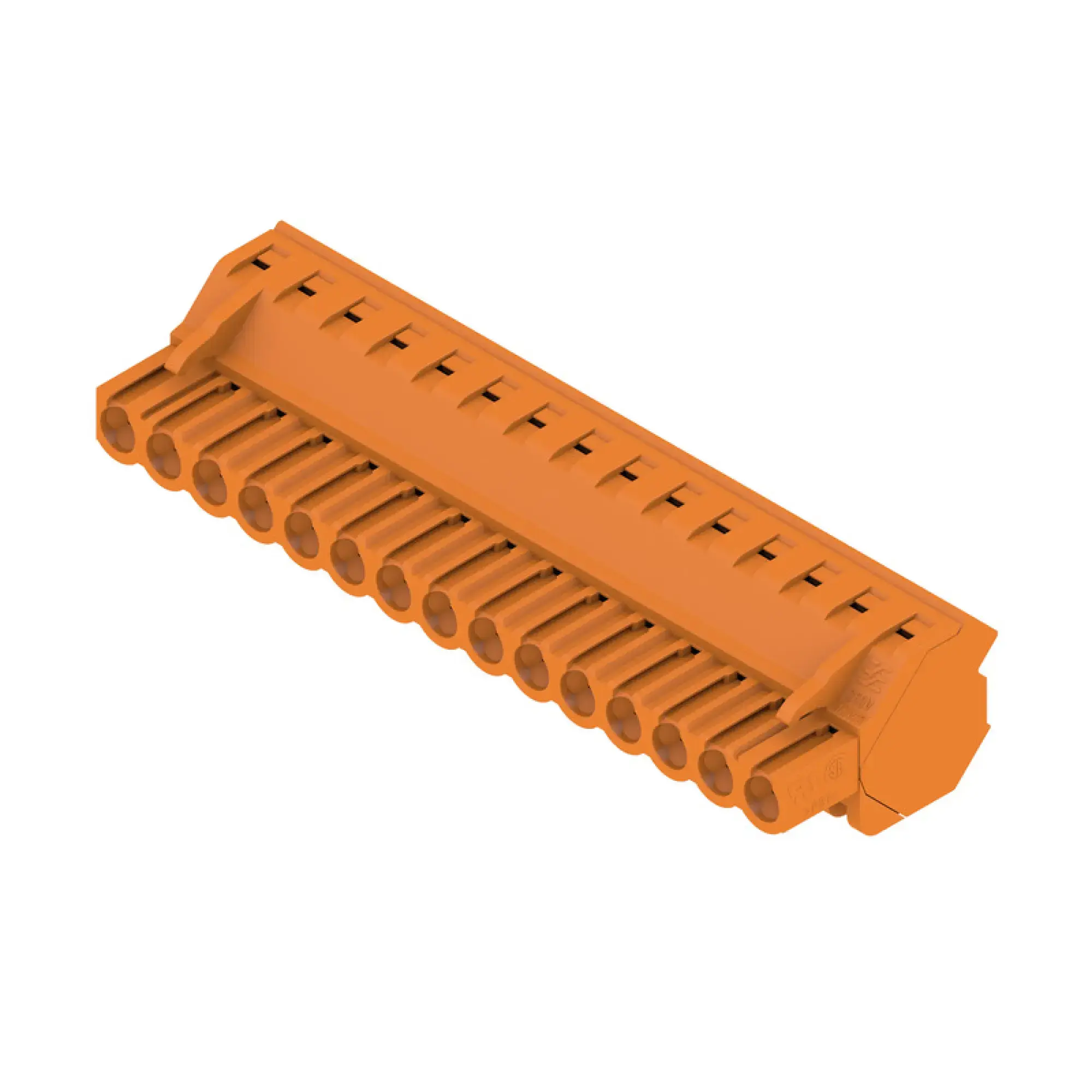 Weidmüller 1946380000 PCB connector (wire connection), 320 V, 17.5 A, Pitch in mm: 5.08, 4 mm², Number of poles: 15, Clamping yoke connection, Box (img_001)