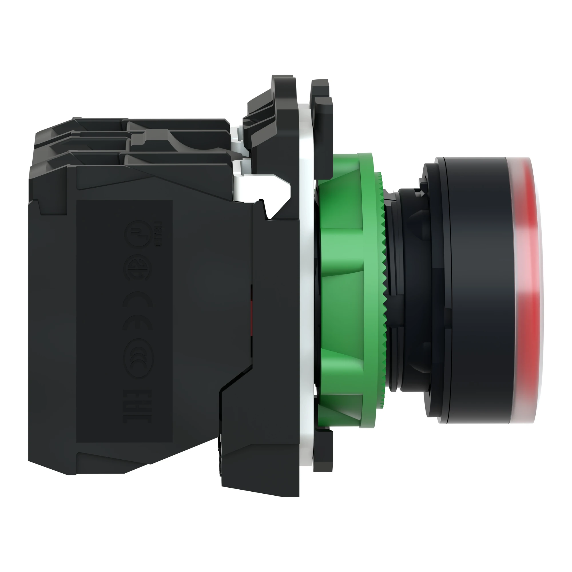 Schneider Electric XB5AW3465 Illuminated pushbutton, red, flat, 1NO+1NC, momentary, +BA 9s 250V 2.4W (img_003)