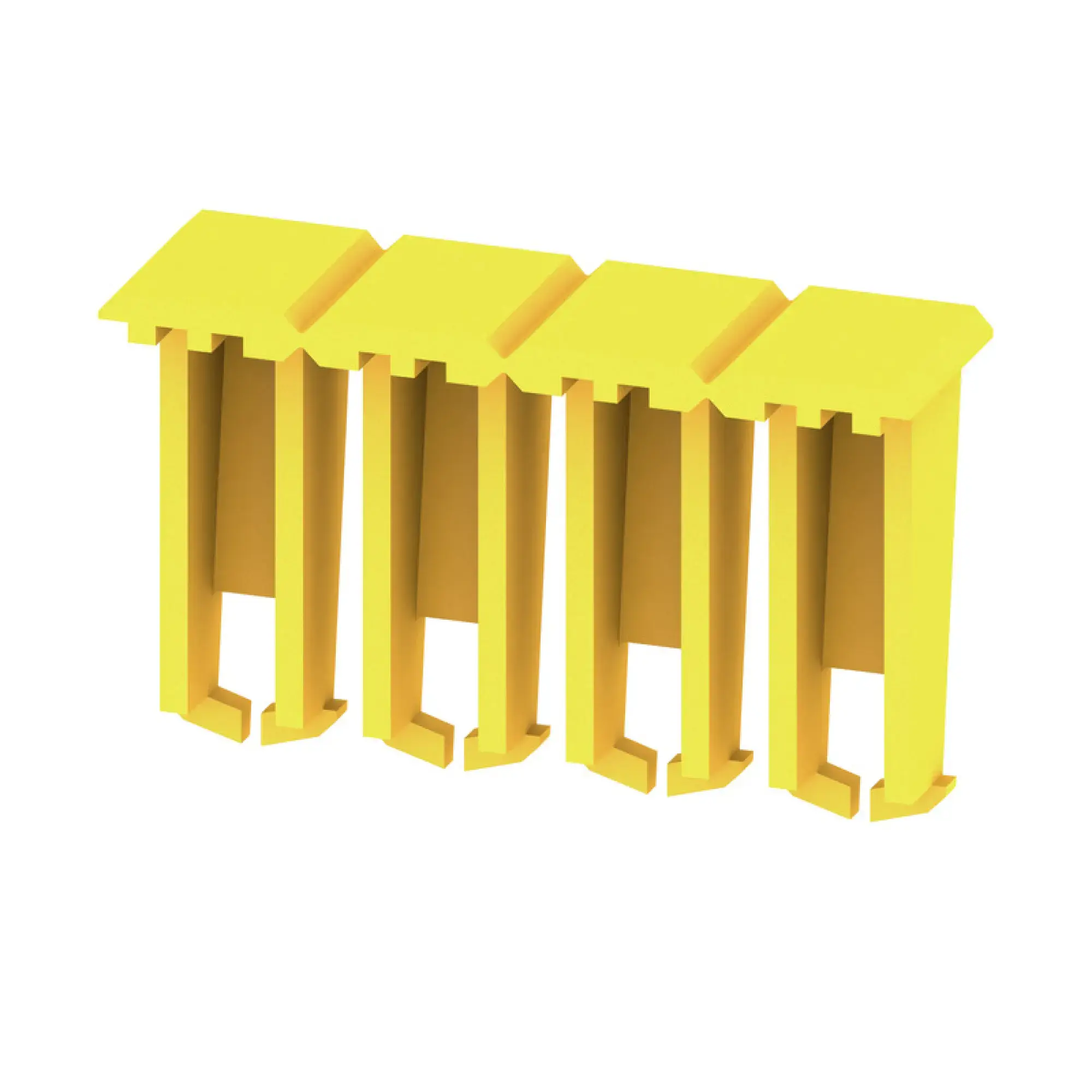 Weidmüller 1764560000 Terminal cover, yellow, Wemid, Height: 20.4 mm, Width: 6 mm, Depth: 10.15 mm, V-0 (img_001)