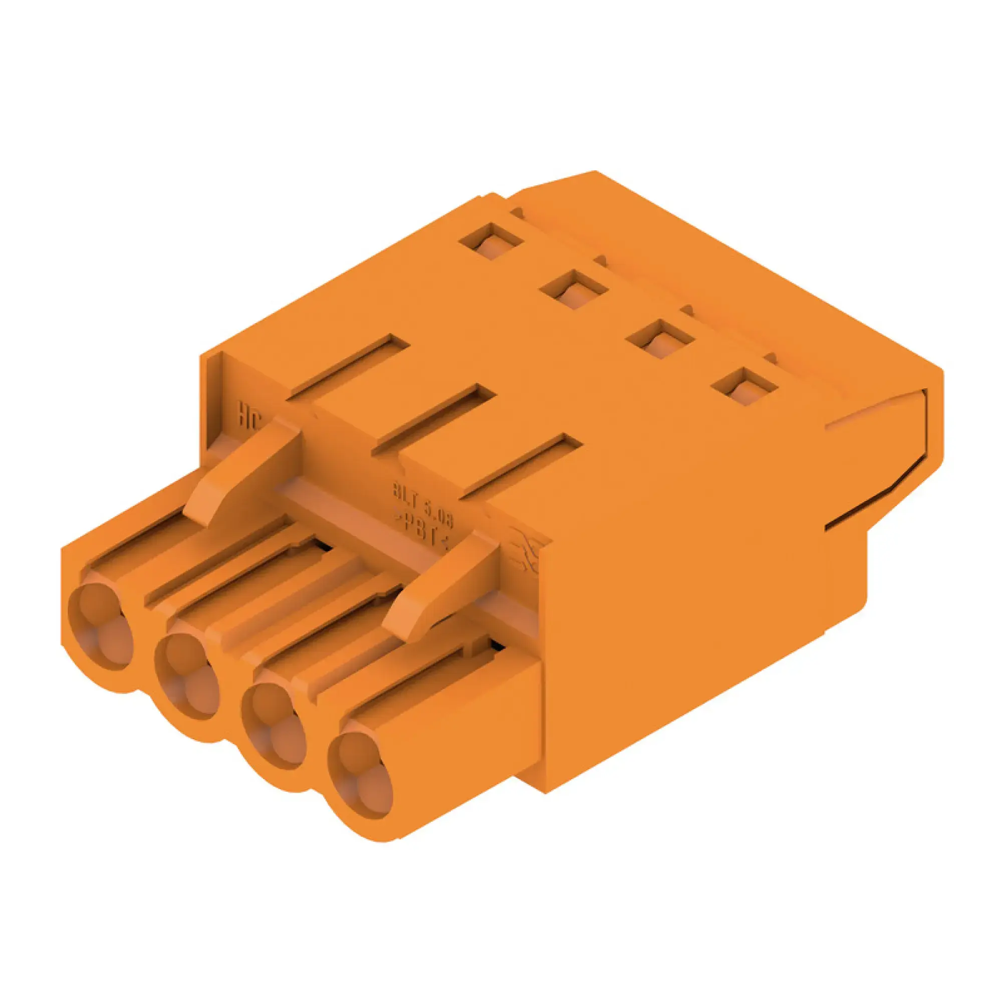 Weidmüller 1499760000 PCB connector (wire connection), 320 V, 27 A, Pitch in mm: 5.08, 2.5 mm², Number of poles: 4, TOP connection, Box (img_001)