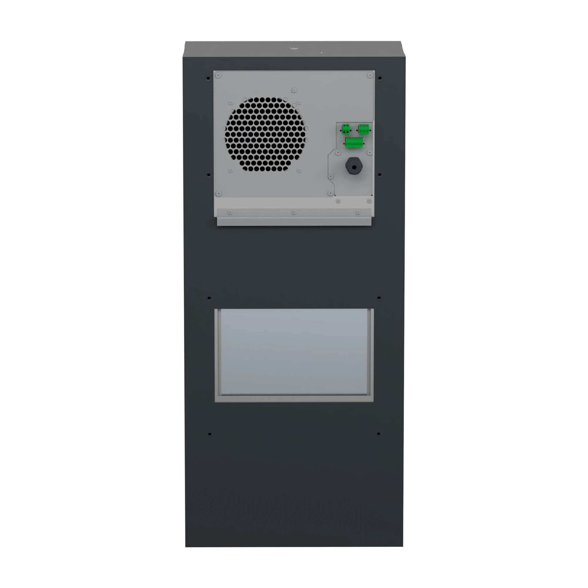 Schneider Electric NSYCUX1K2P4DG Wall-mounted cooling unit, connected, Climasys CU, stainless steel, 1kW, 2 poles, 400/460V, 50/60Hz, IP55 (img_005) Schneider Electric NSYCUX1K2P4DG Wall-mounted cooling unit, connected, Climasys CU, stainless steel, 1kW, 2 poles, 400/460V, 50/60Hz, IP55 (img_005)