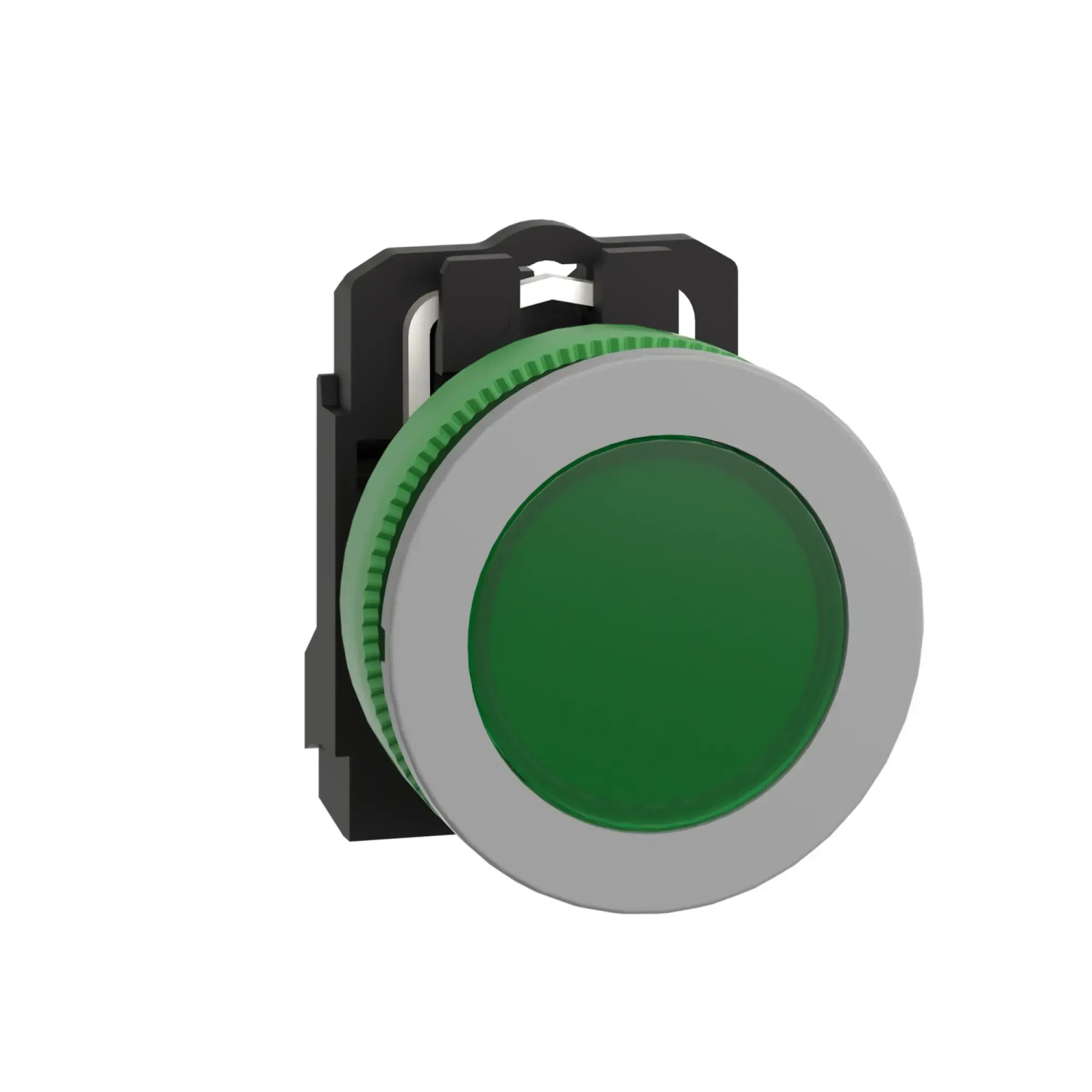 Schneider Electric XB5FVG3C0 Pilot light, Harmony XB5F, plastic, antimicrobial, green, 30mm, universal LED, smooth dome, 110-120V AC (img_001) Schneider Electric XB5FVG3C0 Pilot light, Harmony XB5F, plastic, antimicrobial, green, 30mm, universal LED, smooth dome, 110-120V AC (img_001)
