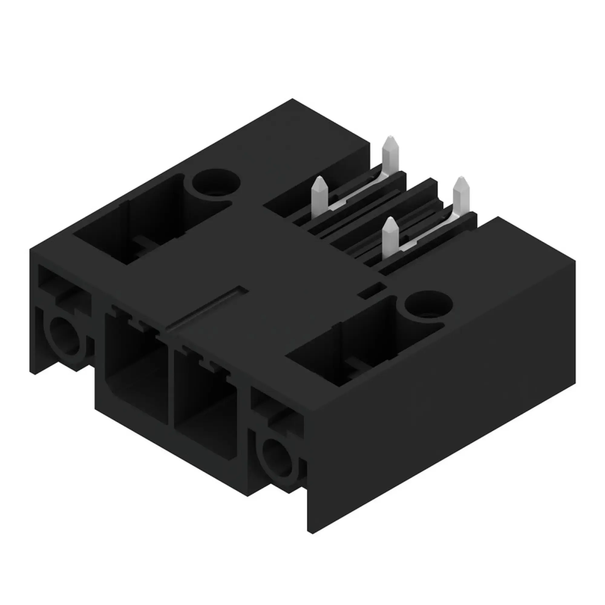 Weidmüller 2499940000 PCB connector (board connection), 630 V, 41 A, Pitch in mm: 7.62, Number of poles: 2, THT/THR solder connection, Box (img_001)