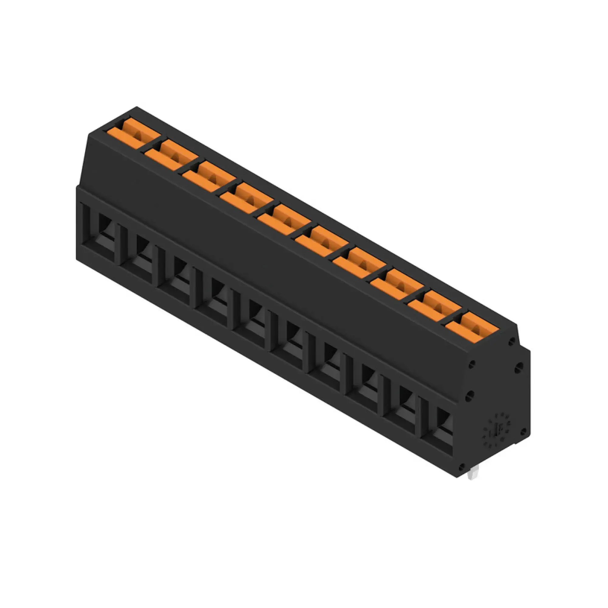 Weidmüller 2787420000 PCB terminal, 350 V, 24 A, Pitch in mm: 5.00, 2.5 mm², Number of poles: 10, PUSH IN with actuator, THT solder connection, 90°, Box (img_001) Weidmüller 2787420000 PCB terminal, 350 V, 24 A, Pitch in mm: 5.00, 2.5 mm², Number of poles: 10, PUSH IN with actuator, THT solder connection, 90°, Box (img_001)