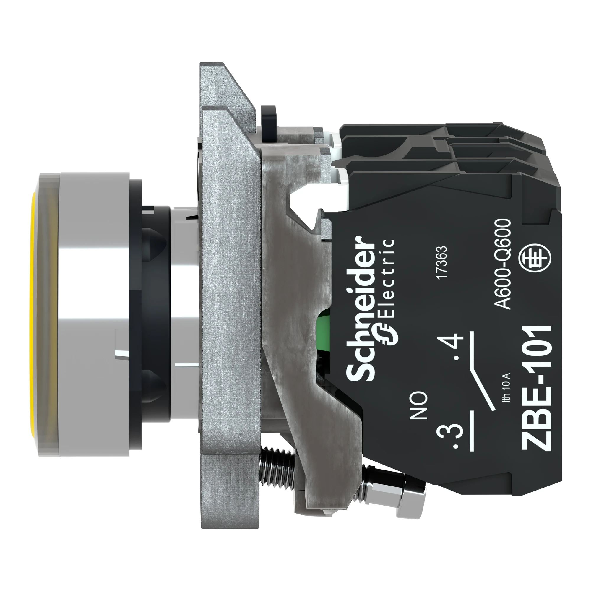 Schneider Electric XB4BW3565 Illuminated pushbutton, Harmony XB4, metal, 22mm, orange, unmarked, incandescent lamp BA9s, smooth dome, 1NC+1NO, 250V (img_005) Schneider Electric XB4BW3565 Illuminated pushbutton, Harmony XB4, metal, 22mm, orange, unmarked, incandescent lamp BA9s, smooth dome, 1NC+1NO, 250V (img_005)