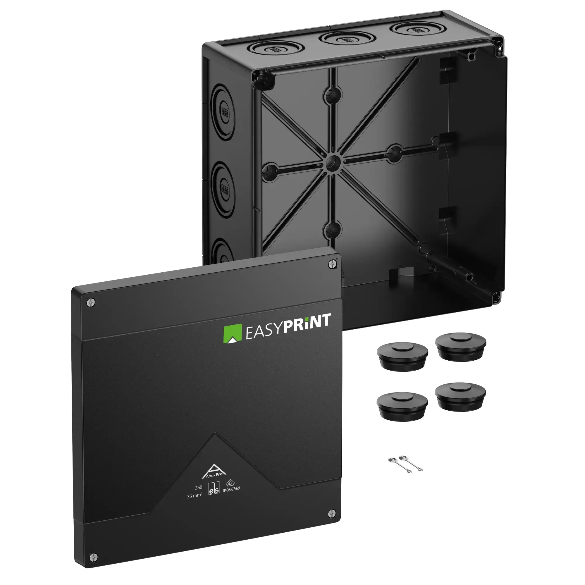 Spelsberg 435000EP Junction box, Type of protection IP66/IP67/IP69, max. 35², IK09, Protection class II, Ui 1000V AC, Ui 1000V DC, DLG, DNV, VDE, Halogen free (img_001)