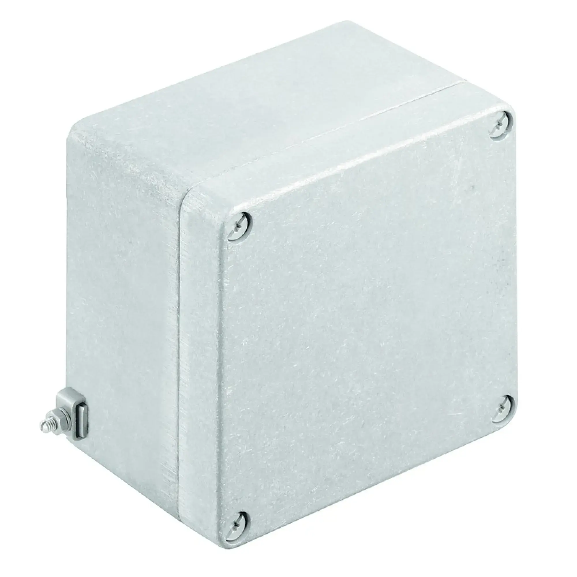 Weidmüller 9526920000 Ex metal housing, 122 x 120 x 81 mm, untreated, Flange plate: No, M6 torx stainless steel screws with slot (img_001)