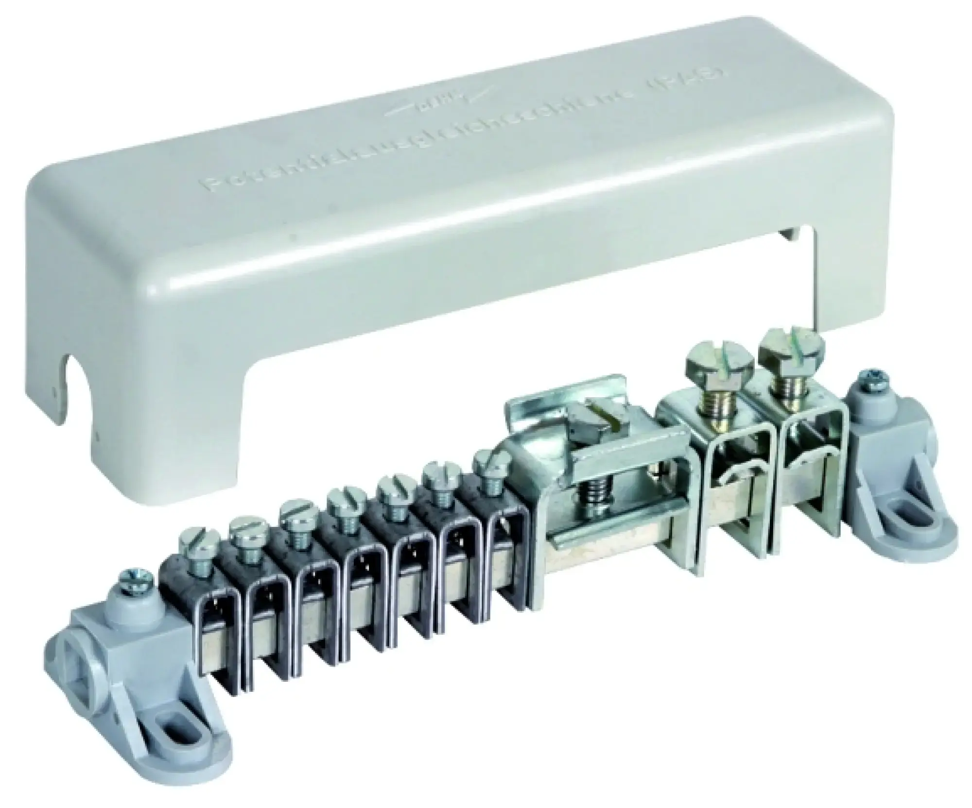 Dehn 563010 Equipotential bonding bar with cover 7x 2.5-25mm² 2x16-95mm² 1x Fl 30x4mm (img_001)