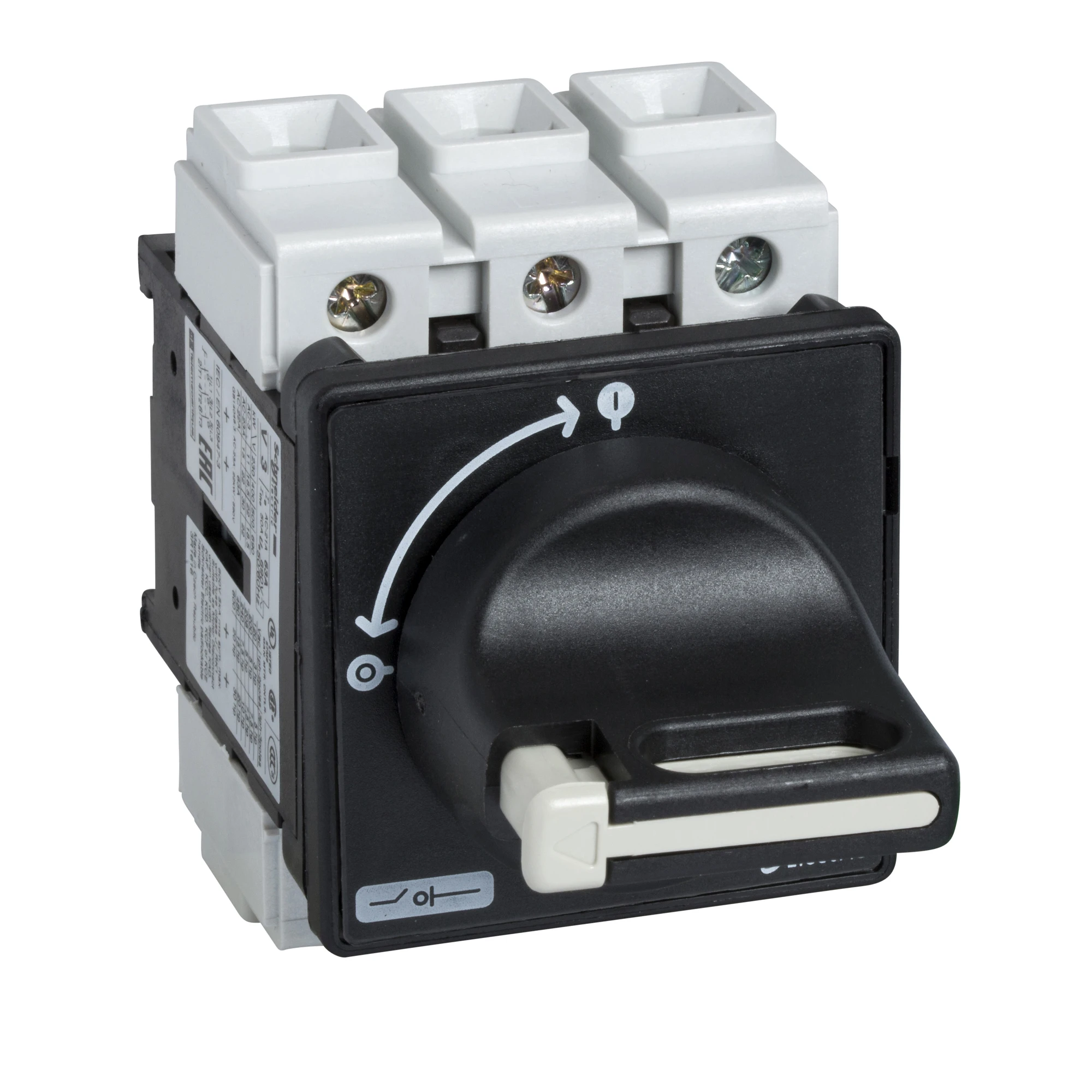 Schneider Electric VBD2 Main switch, D=22.5mm, 3p, 690V AC, 40A, black lockable handle (img_001)