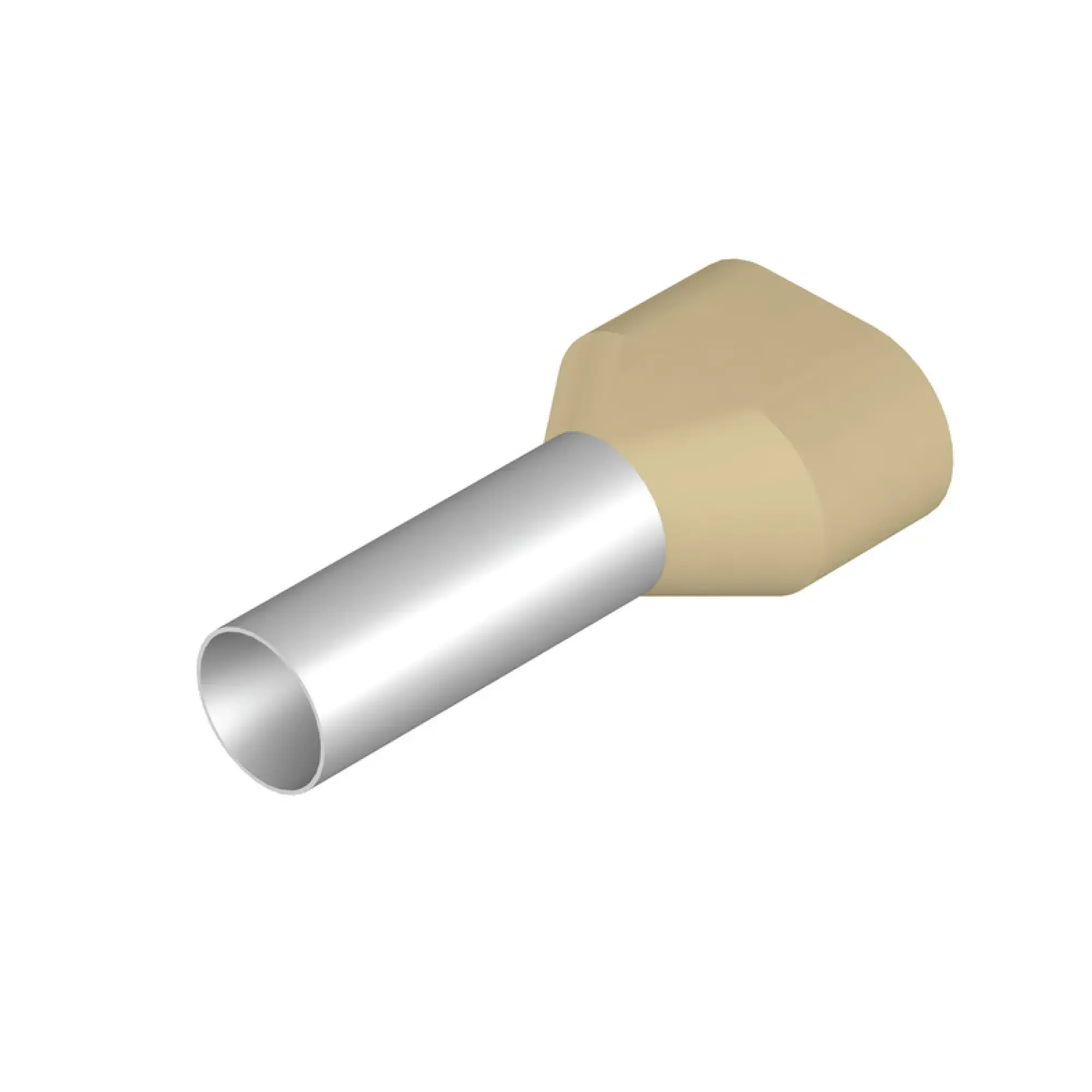 Weidmüller 9018870000 Wire end ferrule, Twin wire-end ferrule, 10 mm², Stripping length: 23 mm, Ivory (img_001)