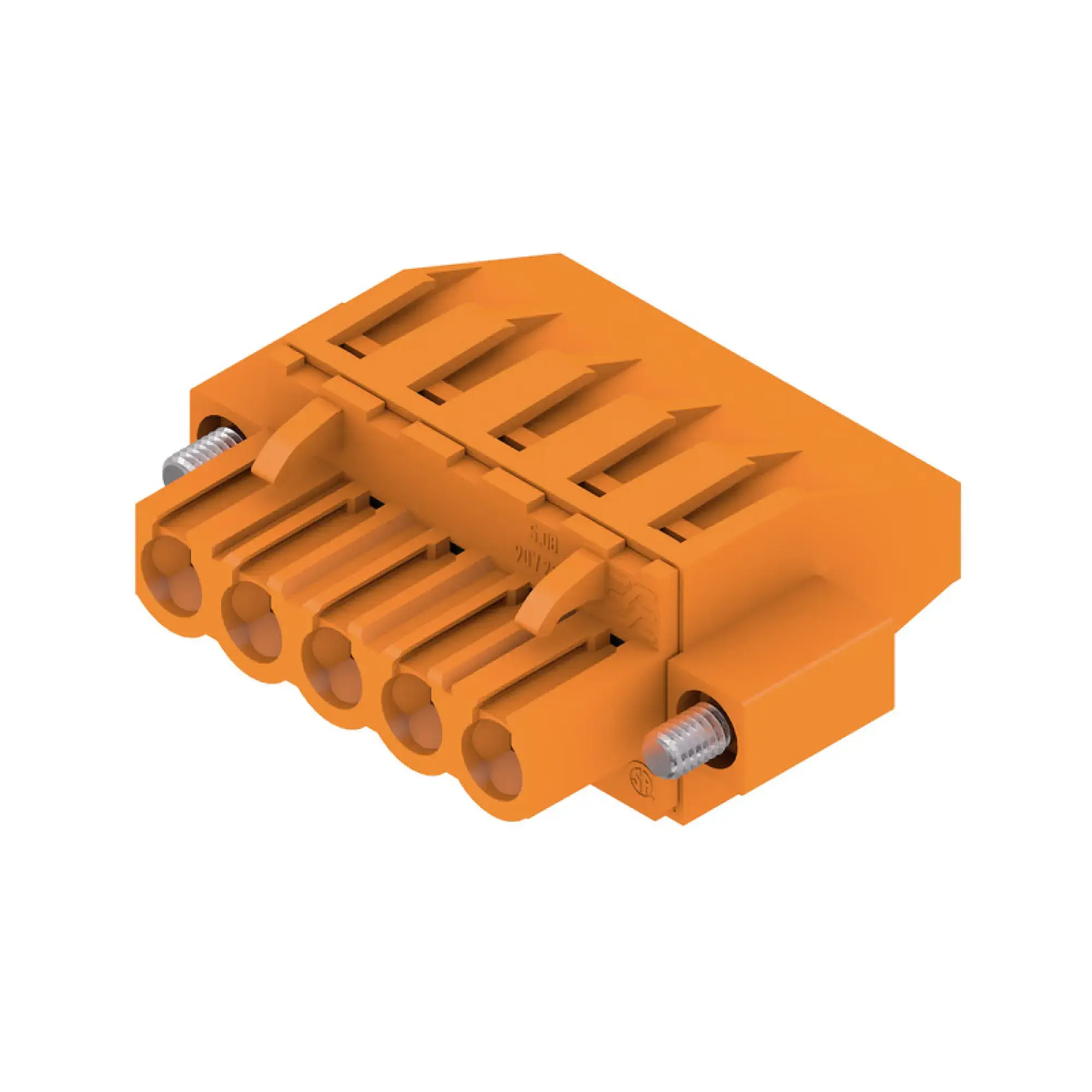 Weidmüller 1950340000 PCB connector (wire connection), 320 V, 23 A, Pitch in mm: 5.08, 4 mm², Number of poles: 5, Clamping yoke connection, Box (img_001)