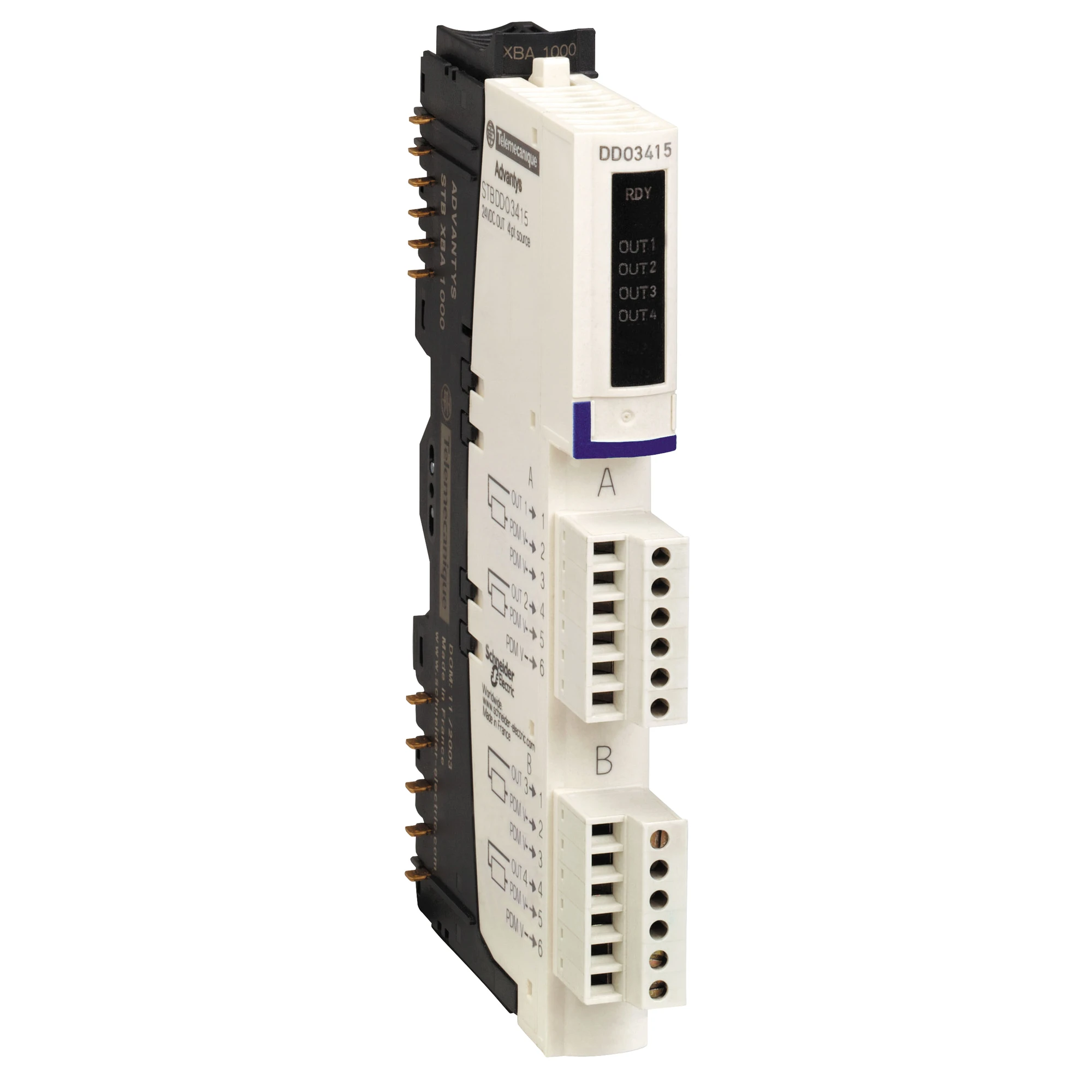 Schneider Electric STBDDO3415K Kit digital output module base, Advantys STB, 24 V DC, 4A (img_001)