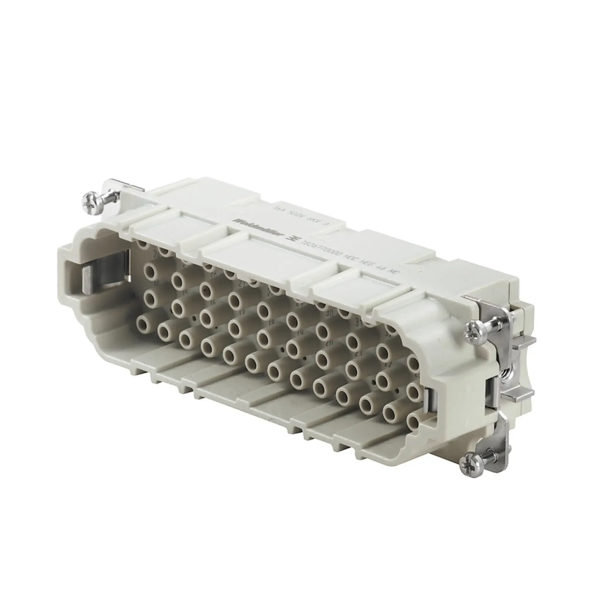 Weidmüller 1826770000 Contact insert (industry plug-in connectors), Male, 500 V, 16 A, Number of poles: 46, Crimp connection, Size: 8 (img_001) Weidmüller 1826770000 Contact insert (industry plug-in connectors), Male, 500 V, 16 A, Number of poles: 46, Crimp connection, Size: 8 (img_001)