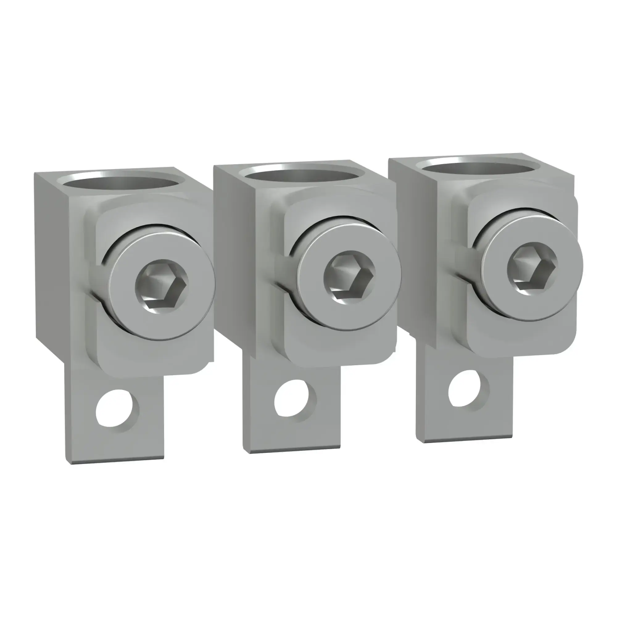Schneider Electric TPSCON49 Aluminium-Kabelsteckverbinder, TransferPacT, für 1 Kabel 120 bis 240 mm², Rahmen 250A, 3P, Satz mit 3 Stück (img_002)