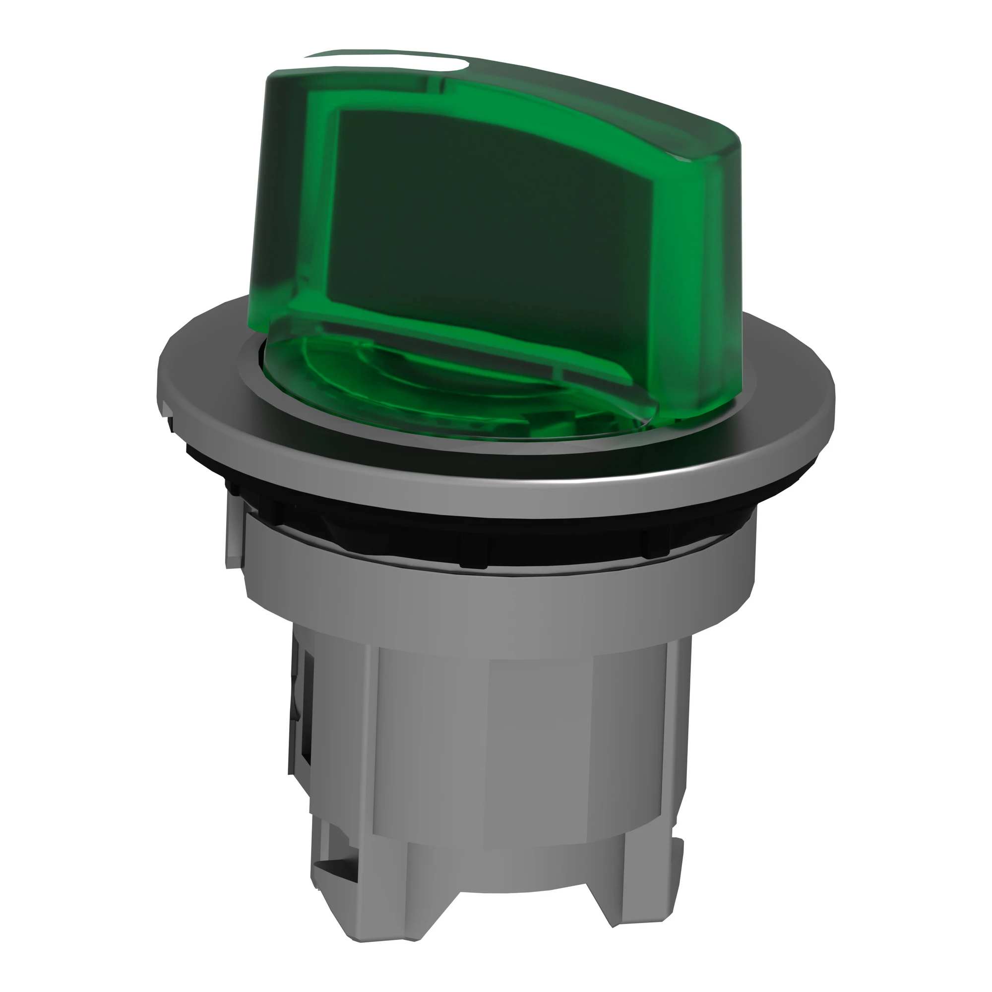 Schneider Electric ZB4FK1233 Illuminated Selector Switch, Front Element, Harmony XB4F, Metal, 30mm, Green, for Universal LED, 2 Positions, Latching (img_005) Schneider Electric ZB4FK1233 Illuminated Selector Switch, Front Element, Harmony XB4F, Metal, 30mm, Green, for Universal LED, 2 Positions, Latching (img_005)