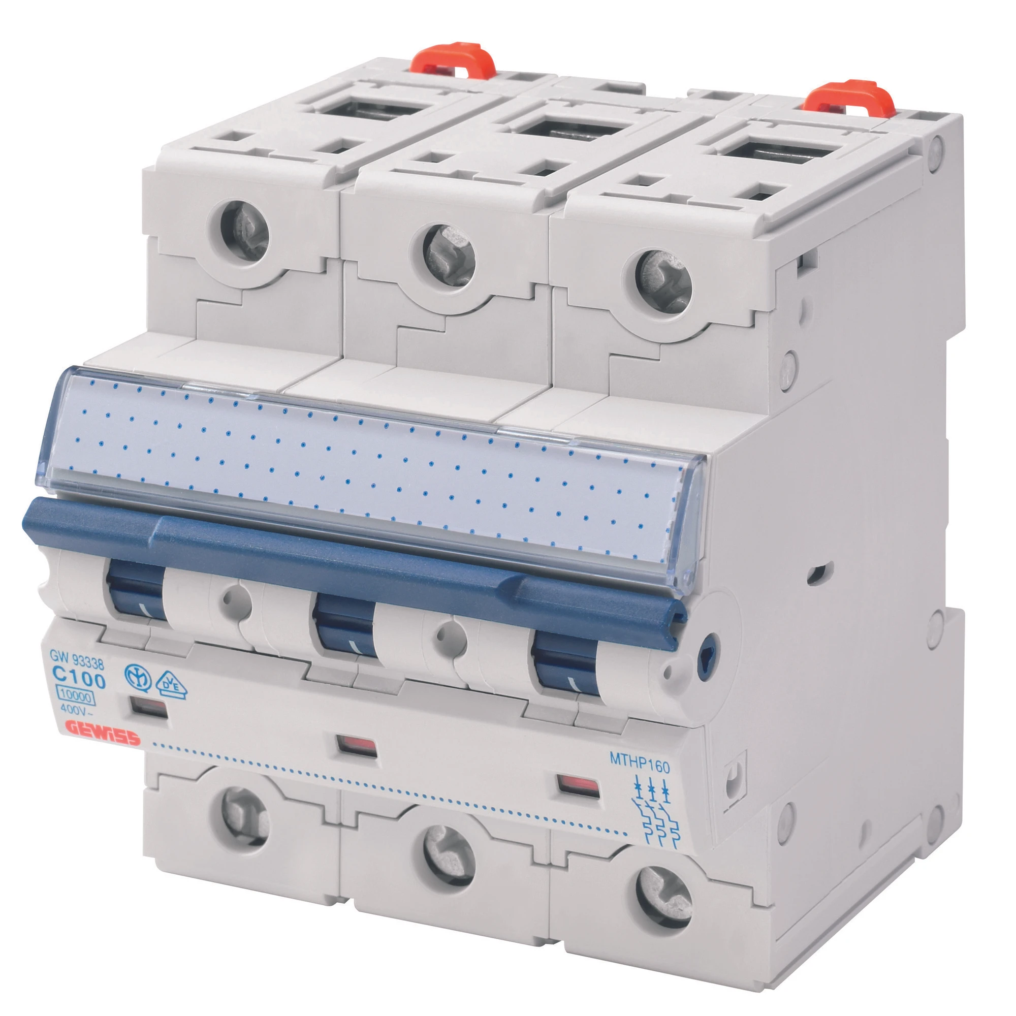 GEWISS GW93337 HIGH PERFORMANCE MINIATURE CIRCUIT BREAKER - MTHP 160 - 3P CHARACTERISTIC C 80A- 4,5 MODULES (img_001)