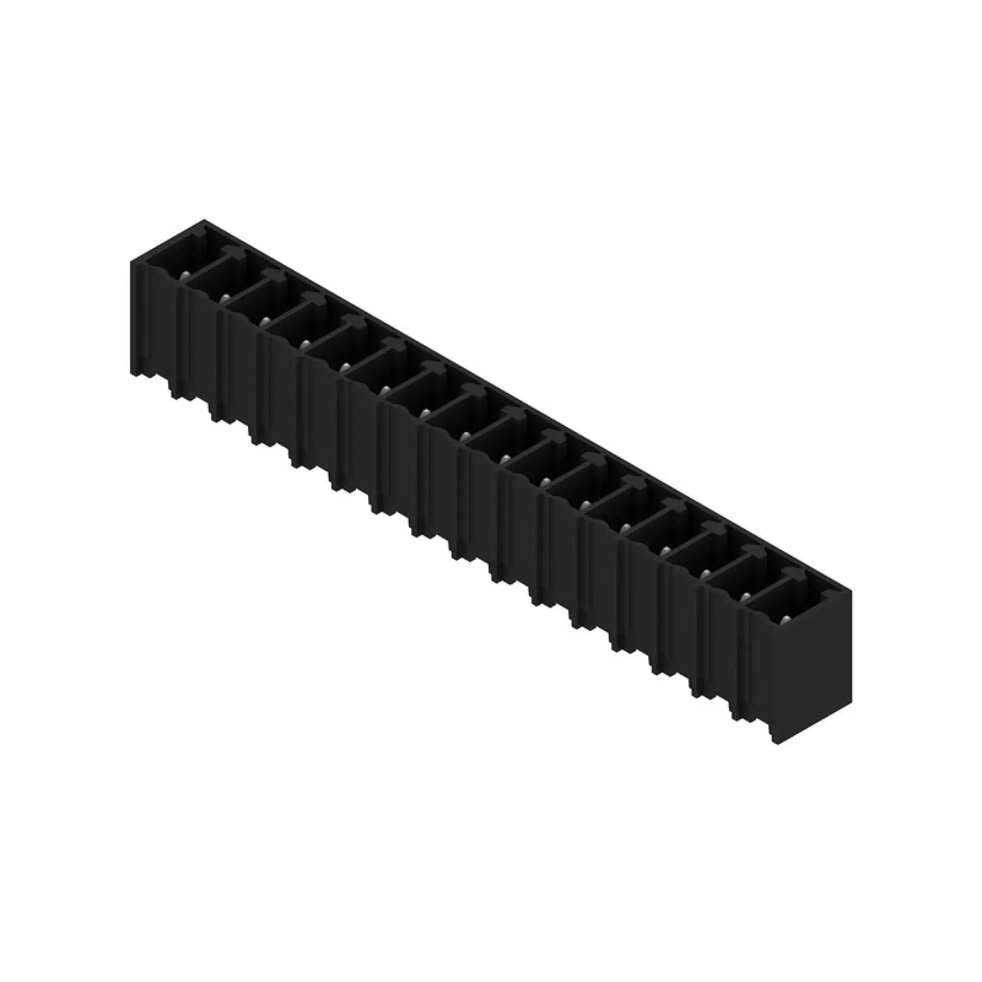 Weidmüller 1864040000 PCB connector (board connection), 160 V, 17.5 A, Pitch in mm: 3.81, Number of poles: 16, THT/THR solder connection, Box (img_001)
