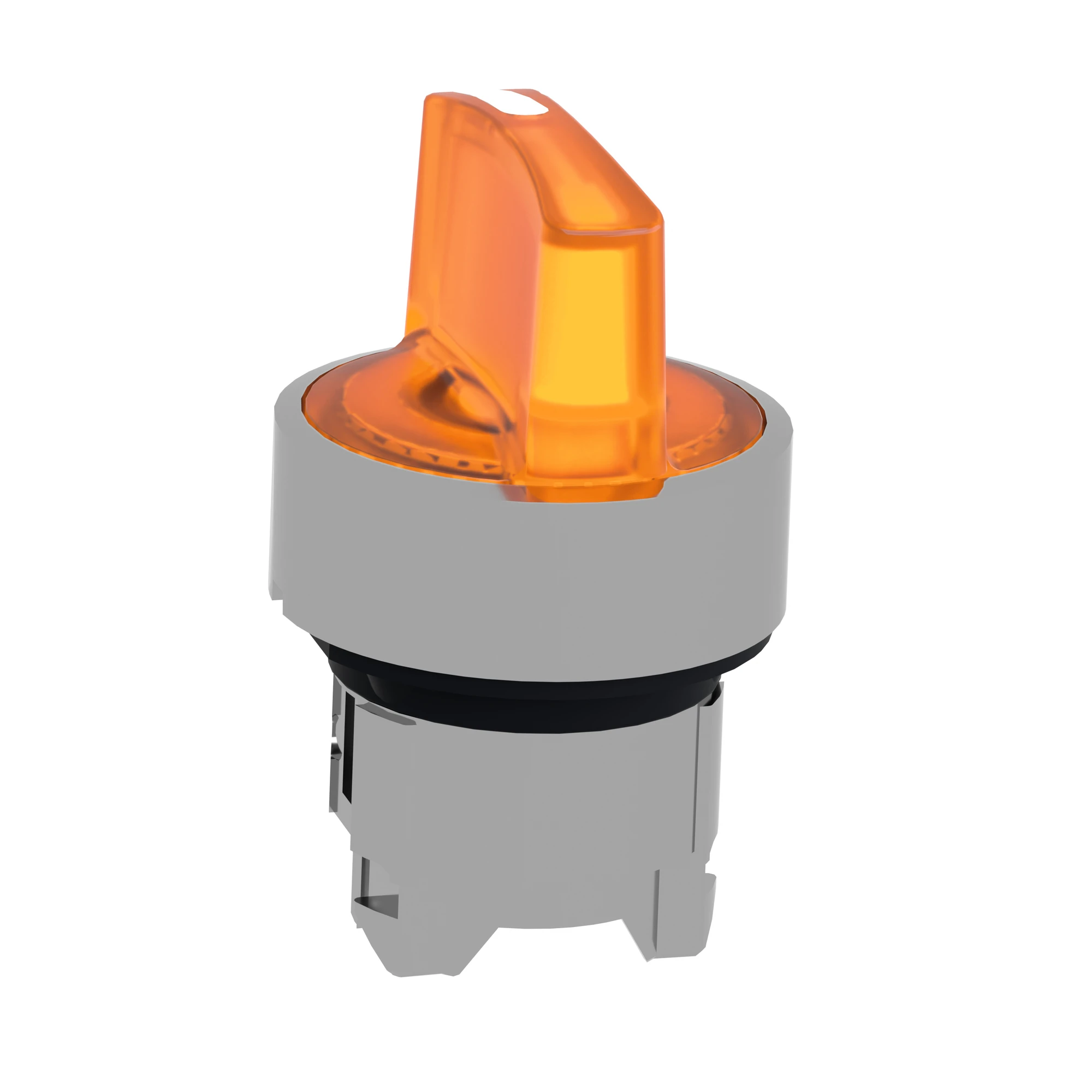 Schneider Electric ZB4BK1753 Illuminated Selector Switch, Front Element, Harmony XB4, Metal, 22mm, Orange, for Universal LED, 3 Positions, Momentary Left (img_004)