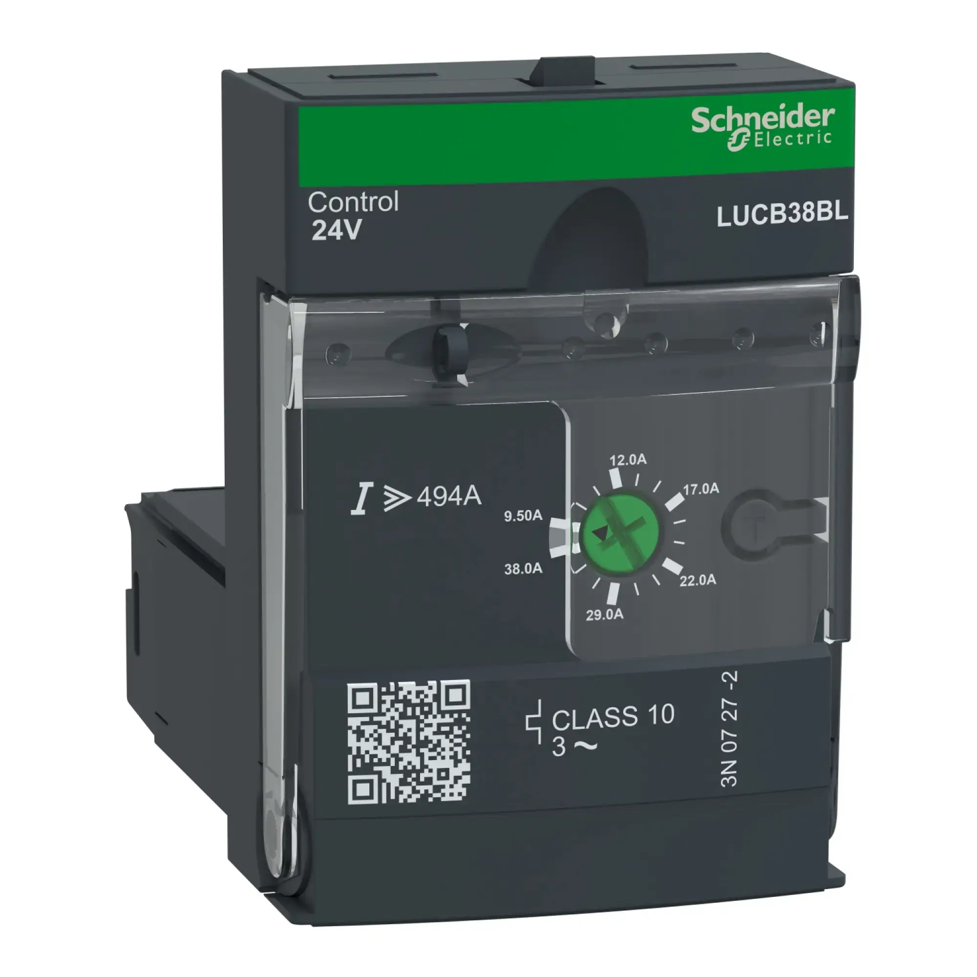 Schneider Electric LUCB38BL Control Unit "Advanced", TeSys U, 9.5-38 A, 3P Motors, Protection & Diagnosis, Class 10, Coil 24 V DC (img_002)