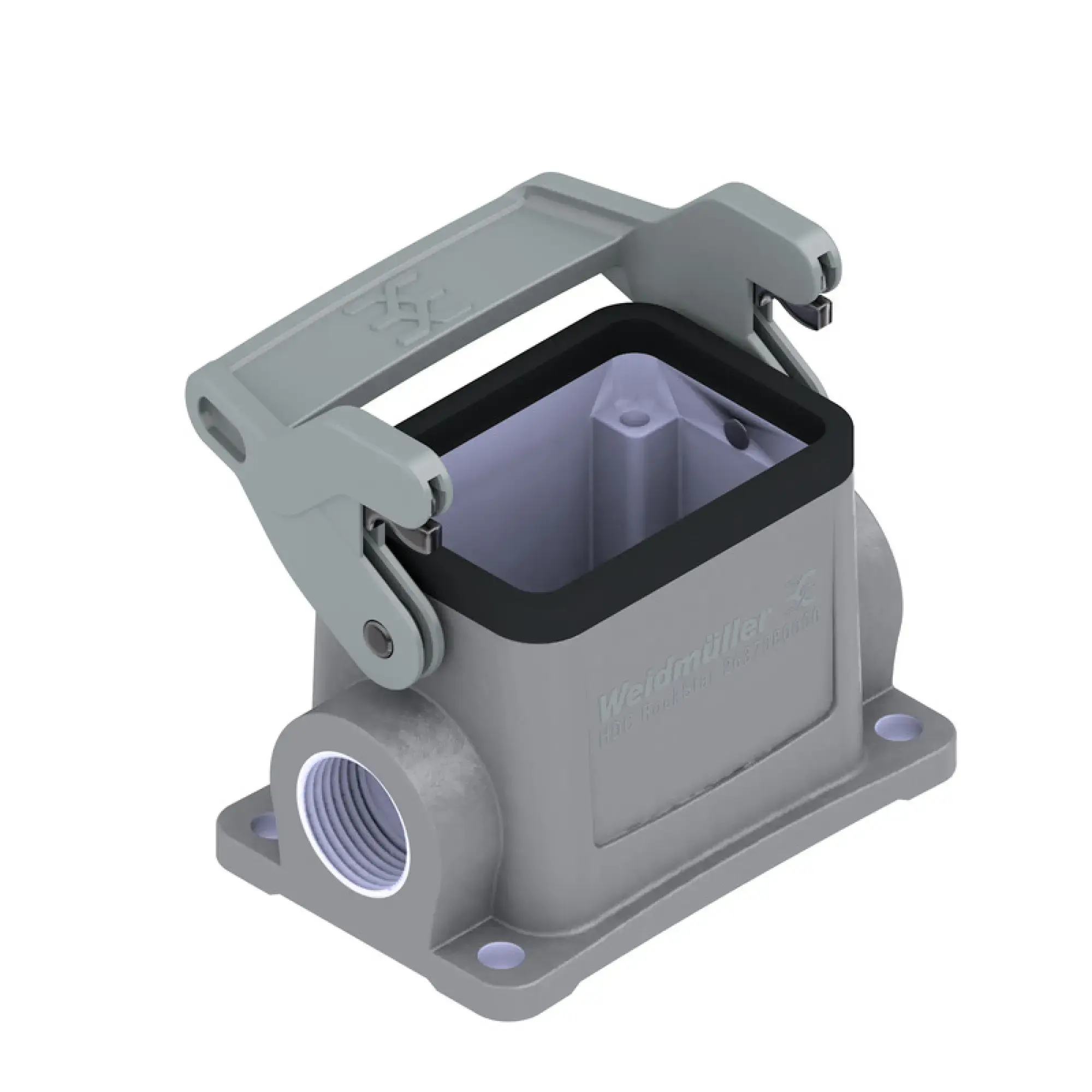 Weidmüller 2637080000 Housing (industry plug-in connectors), Base housing, End-locking clamp, lower side, Size: 3, IP65 (in plugged condition) (img_001)