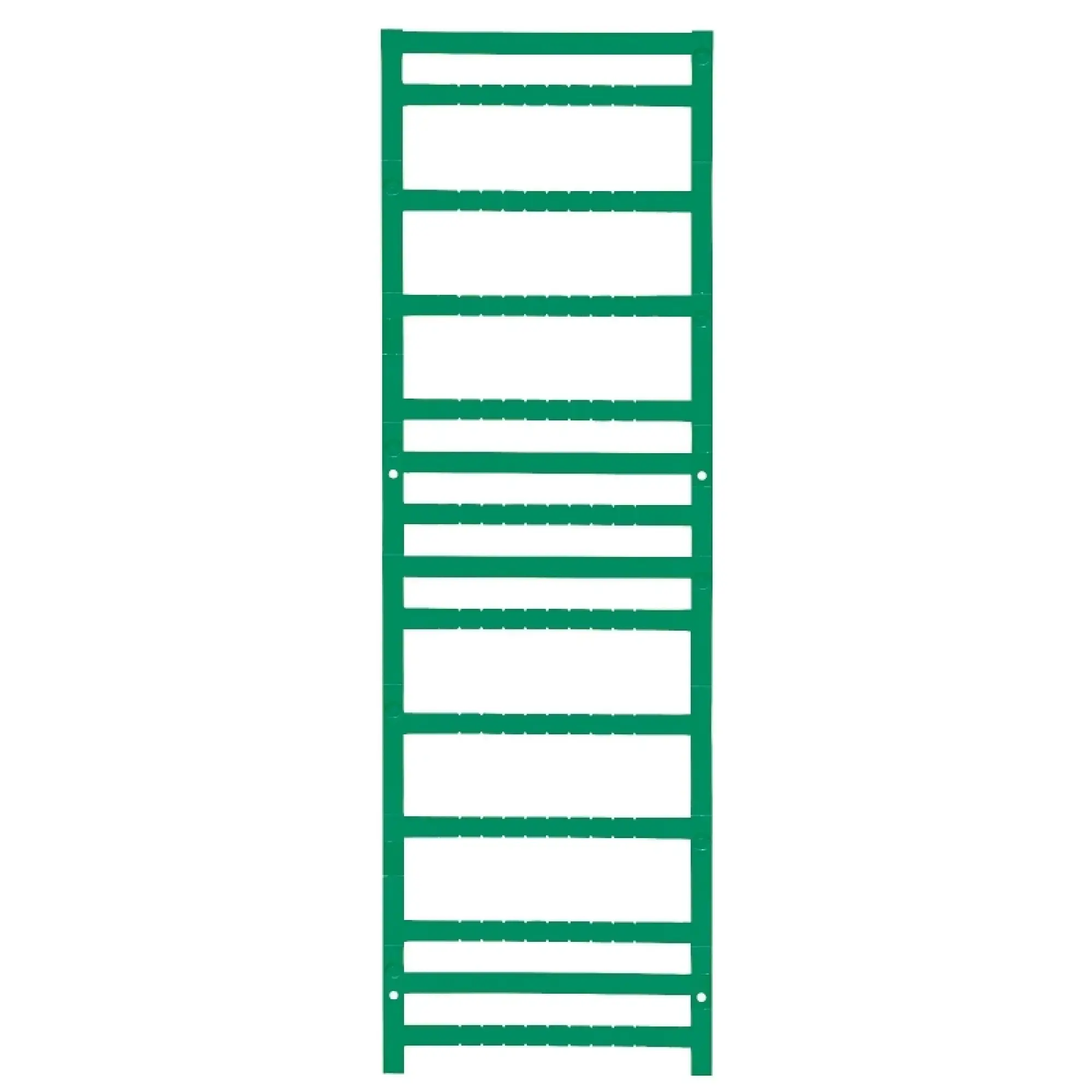 Weidmüller 1924290000 Terminal marking, green, Pitch in mm: 5.00, Printed characters: neutral, Width: 5 mm, Height: 5 mm (img_001)