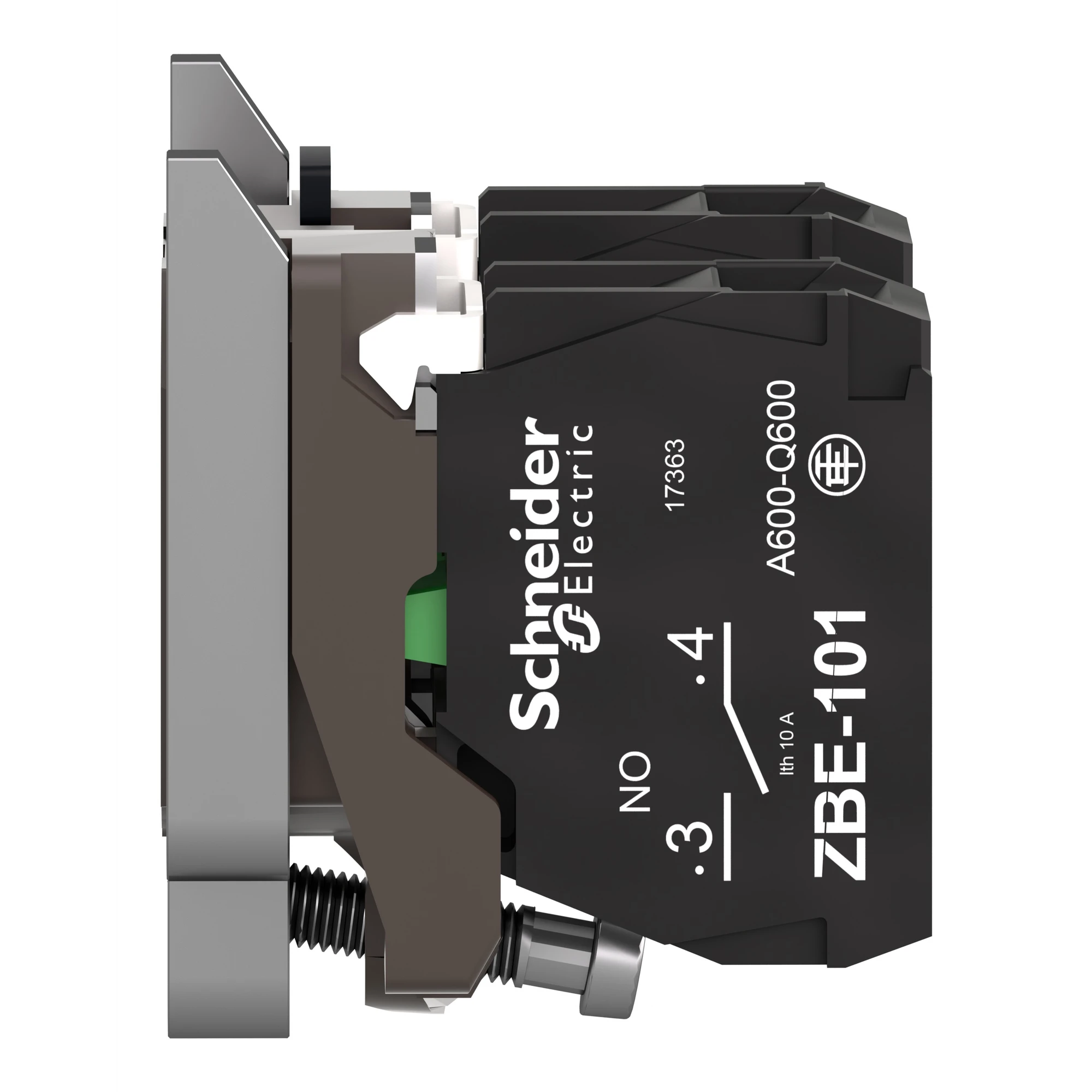 Schneider Electric ZB4BZ103TQ Auxiliary contact block with mounting flange, Harmony XB4, metal, 22mm, 30mm, 2NO, screw terminal, bulk packaging (img_003) Schneider Electric ZB4BZ103TQ Auxiliary contact block with mounting flange, Harmony XB4, metal, 22mm, 30mm, 2NO, screw terminal, bulk packaging (img_003)