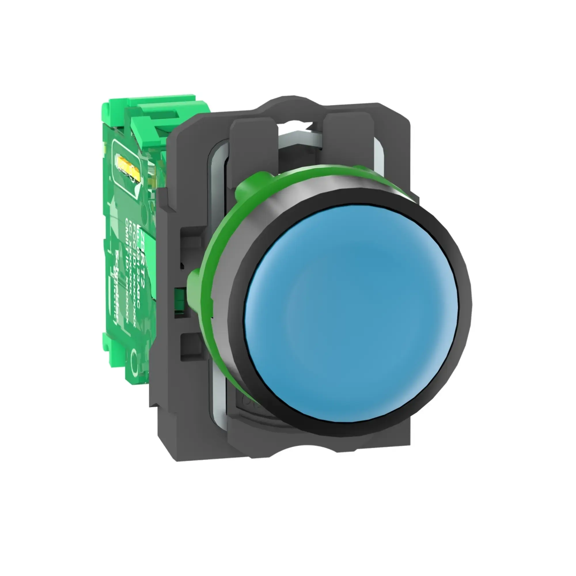 Schneider Electric ZB5RTA6 Wireless pushbutton, Harmony XB5R, plastic, 22mm, blue, unmarked, momentary, batteryless, wireless (img_002)
