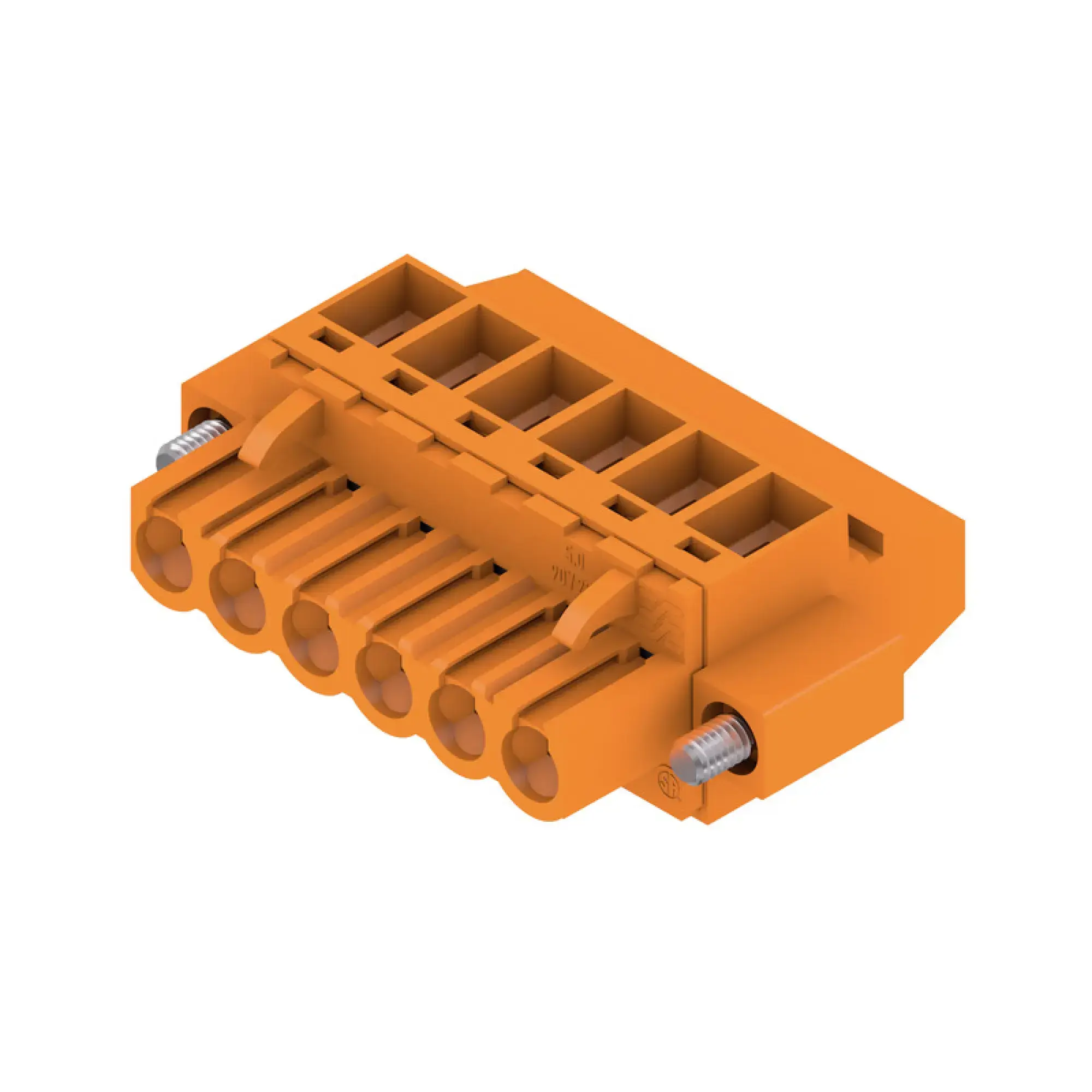 Weidmüller 1959480000 PCB connector (wire connection), 320 V, 23 A, Pitch in mm: 5.00, 4 mm², Number of poles: 6, Clamping yoke connection, Box (img_001) Weidmüller 1959480000 PCB connector (wire connection), 320 V, 23 A, Pitch in mm: 5.00, 4 mm², Number of poles: 6, Clamping yoke connection, Box (img_001)