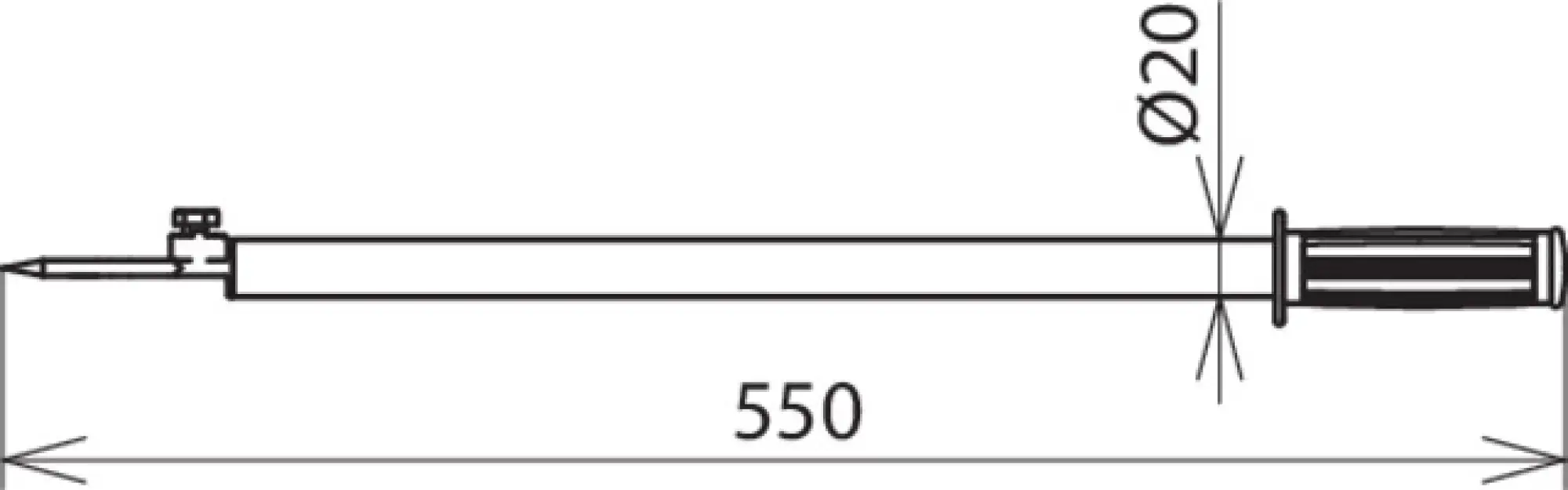 Dehn 758036 Discharge device w. contact a. coupling electrode 1-pole L 465mm (img_002) Dehn 758036 Discharge device w. contact a. coupling electrode 1-pole L 465mm (img_002)