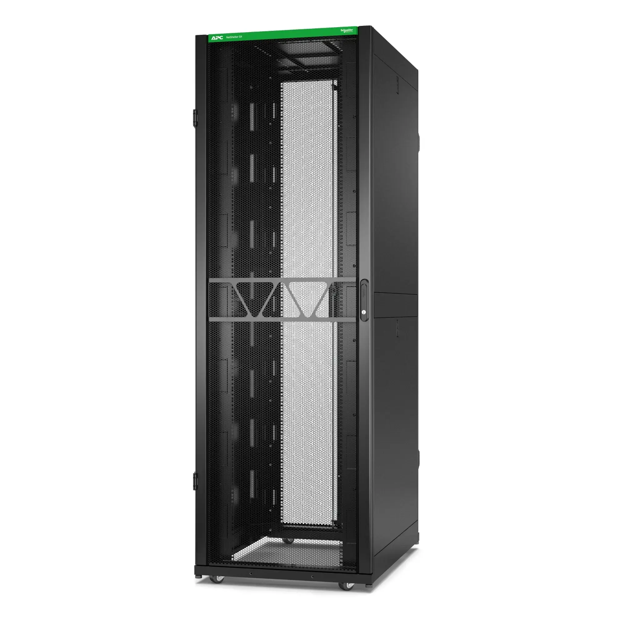 APC AR3157B2 APC NetS HElter SX Server Rack Gen 2, 48 HE, 2258H x 750W x 1070D mm, mit Seitenwänden, Schwarz (img_002)