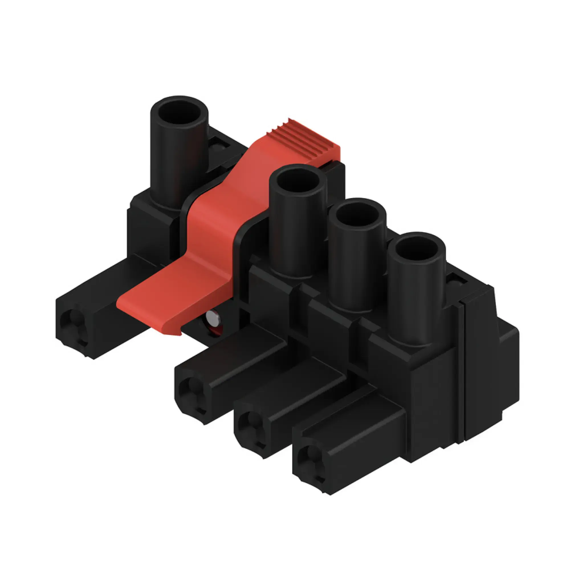 Weidmüller 2009760000 PCB connector (wire connection), 500 V, Pitch in mm: 7.62, Number of poles: 4, Clamping yoke connection, Box (img_001) Weidmüller 2009760000 PCB connector (wire connection), 500 V, Pitch in mm: 7.62, Number of poles: 4, Clamping yoke connection, Box (img_001)