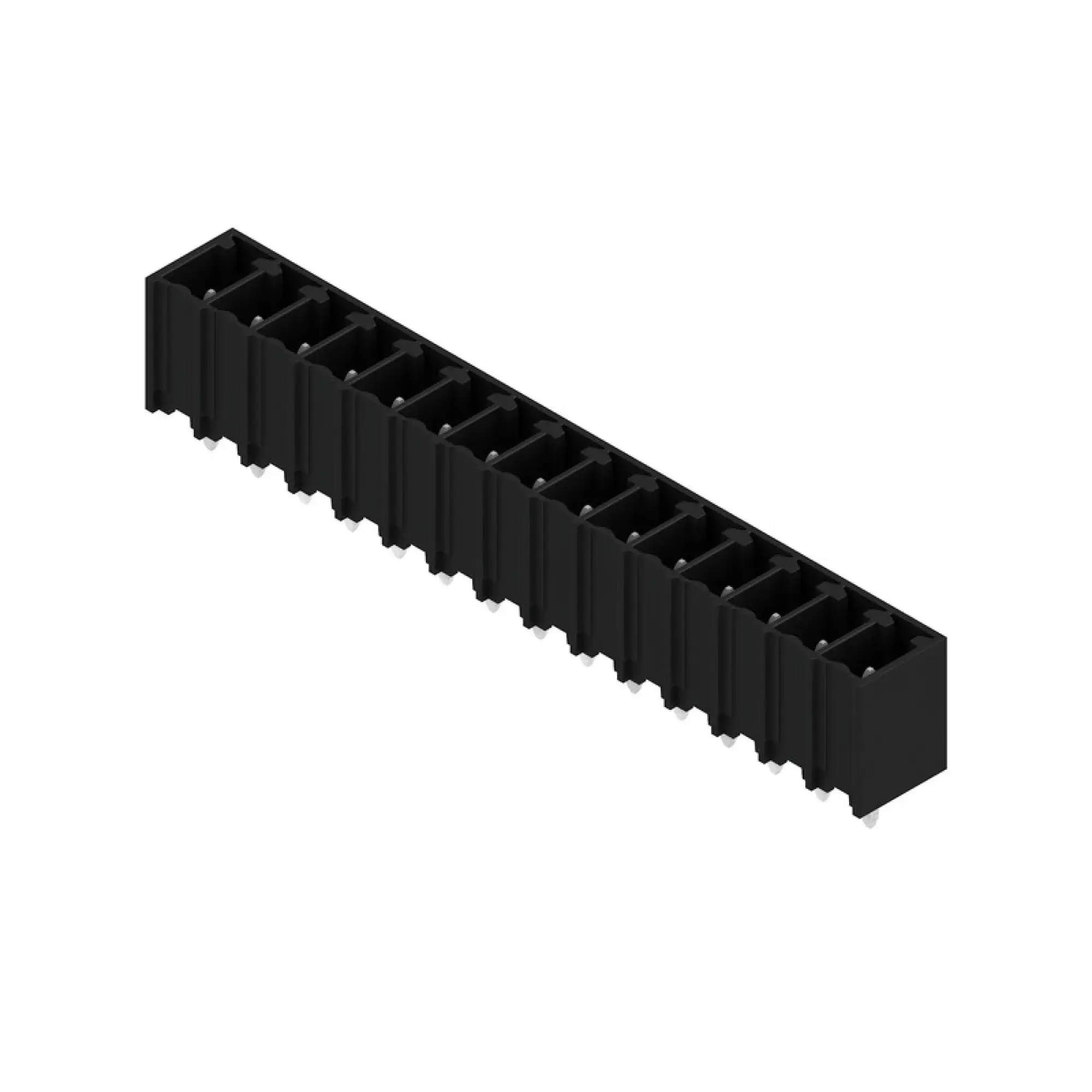 Weidmüller 1863400000 PCB connector (board connection), 160 V, 17.5 A, Pitch in mm: 3.81, Number of poles: 15, THT/THR solder connection, Box (img_001)