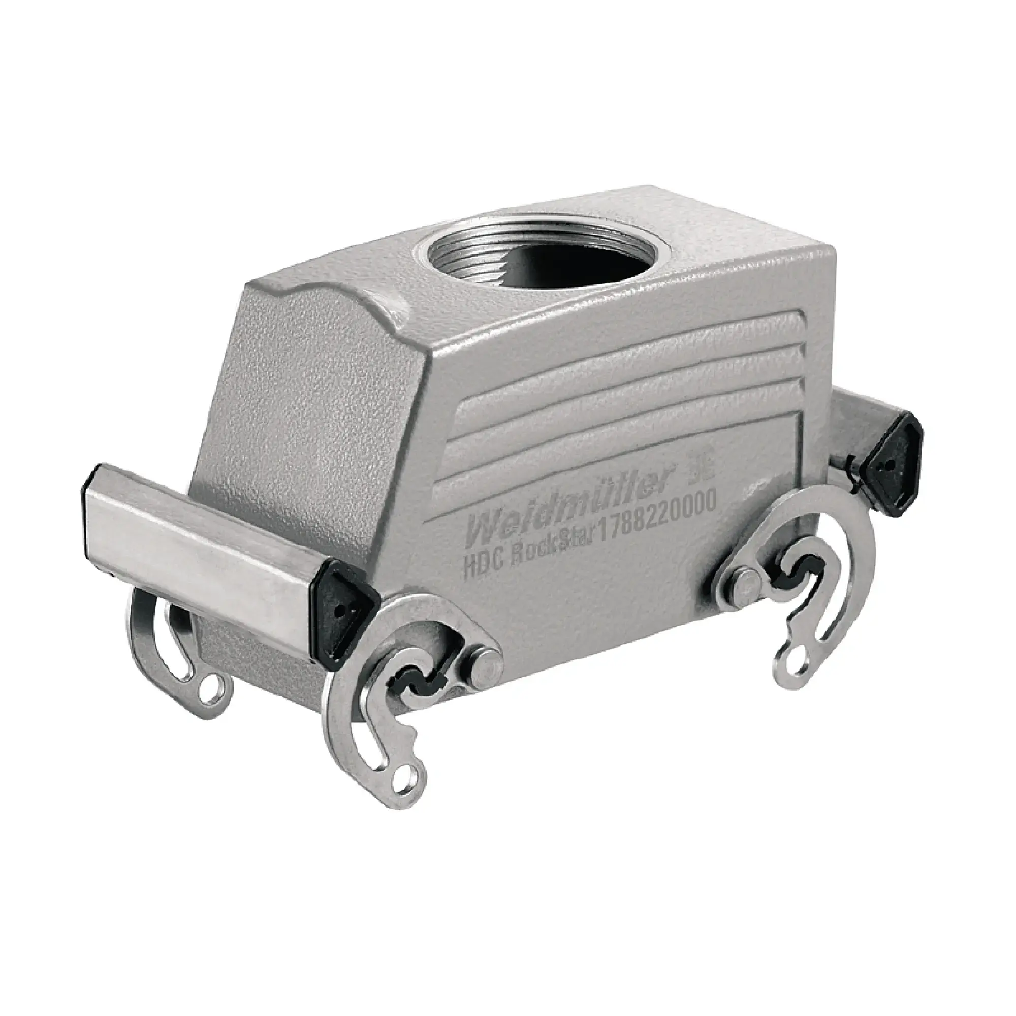 Weidmüller 1788220000 Housing (industry plug-in connectors), Cable entry from top, Plug housing, Side-locking clamp on upper side, Size: 6, IP65 (in plugged condition) (img_001)