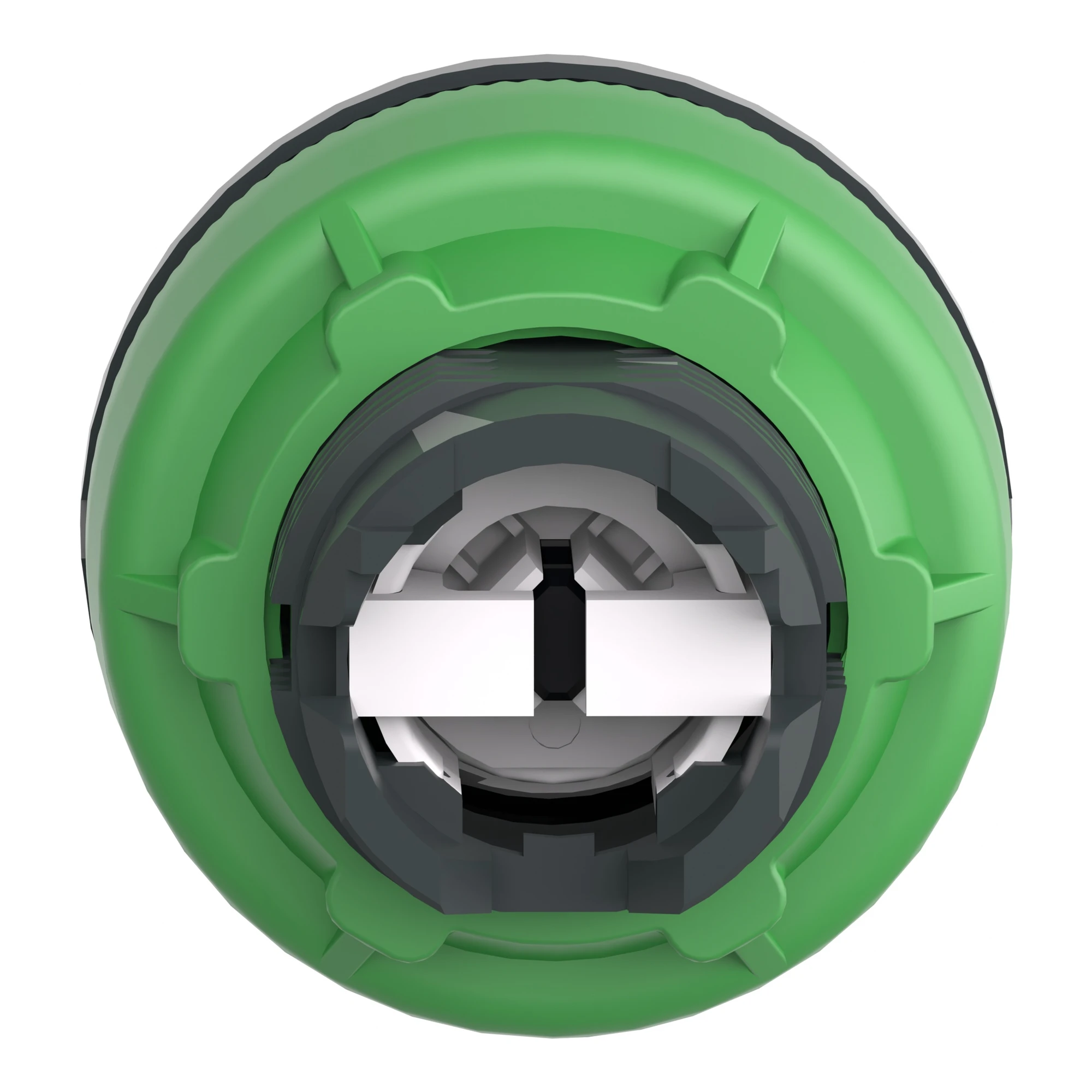 Schneider Electric ZB5FD8C0 Selector switch, front element, Harmony XB5F, plastic, 30mm, light gray, black, 3 positions, center left latching (img_003)