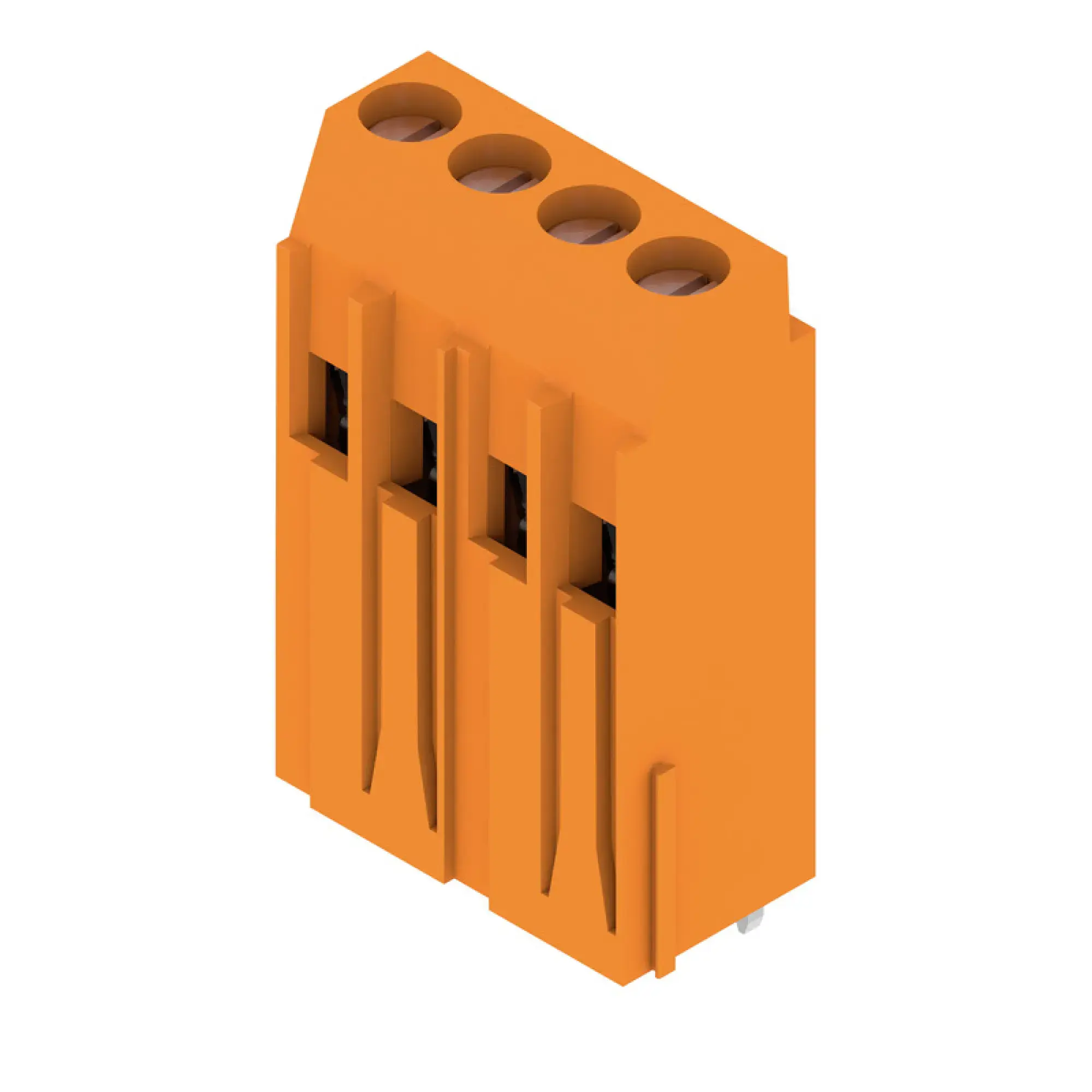 Weidmüller 1975380000 PCB terminal, 320 V, 32.5 A, Pitch in mm: 5.08, 6 mm², Number of poles: 4, Clamping yoke connection, THT solder connection, 90°, Box (img_001) Weidmüller 1975380000 PCB terminal, 320 V, 32.5 A, Pitch in mm: 5.08, 6 mm², Number of poles: 4, Clamping yoke connection, THT solder connection, 90°, Box (img_001)