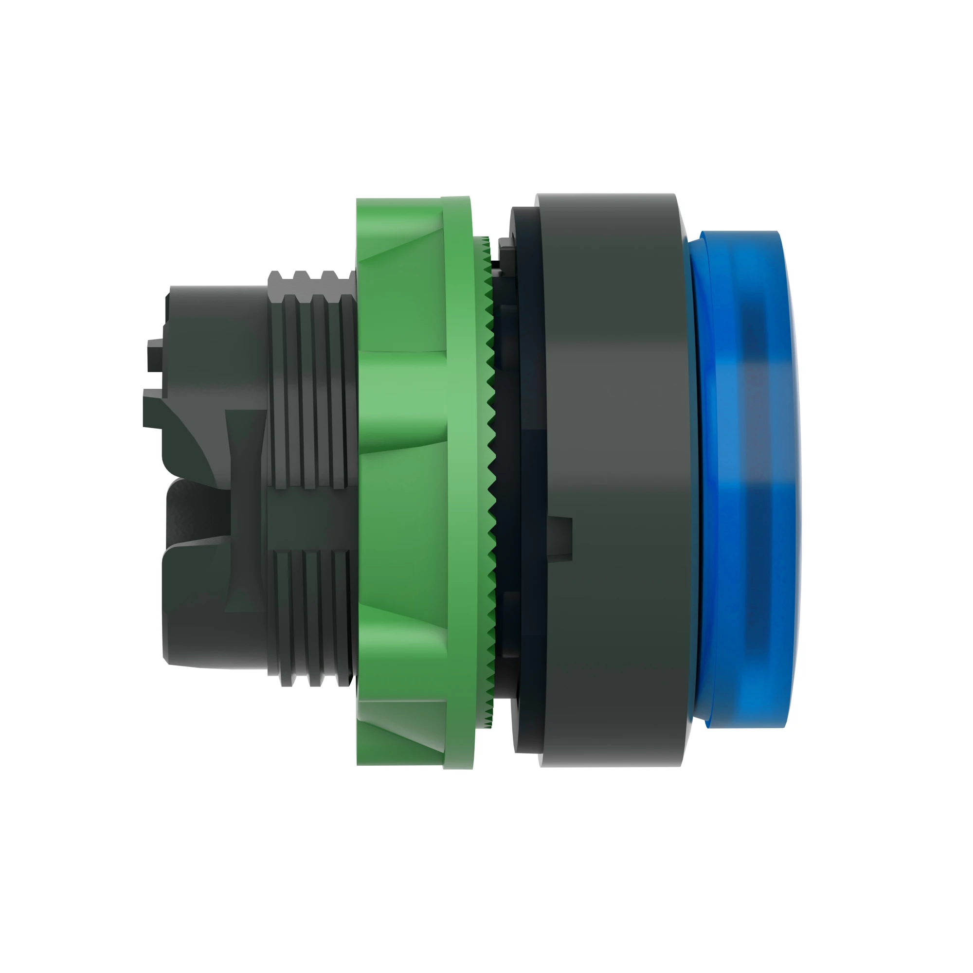 Schneider Electric ZB5AW163 Illuminated pushbutton, front element, Harmony XB5, plastic, 22mm, blue, projecting, for universal LED (img_005)