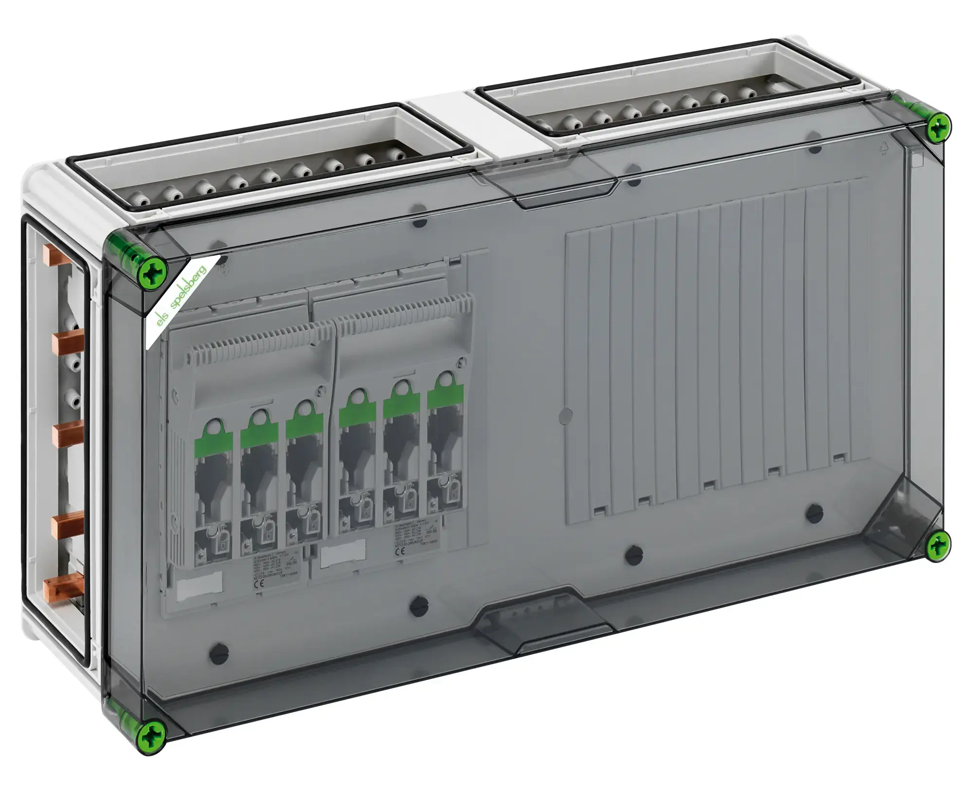 Spelsberg 04602501 NH fuse enclosure, Type of protection IP65, Impact strength IK08, Protection class II, Rated voltage 690V AC, Halogen free (img_001)