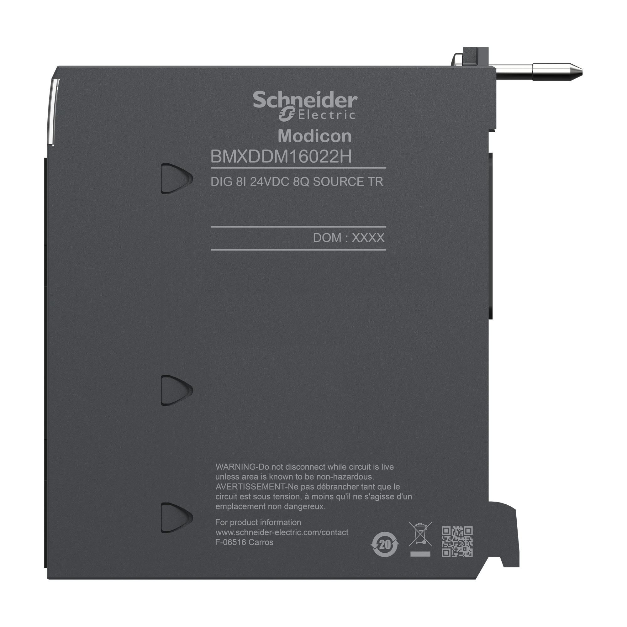 Schneider Electric BMXDDM16022H Modicon X80 I/O module, 8 digital inputs, 8 digital outputs, 24V DC 0.5A positive logic, rugged design (img_006) Schneider Electric BMXDDM16022H Modicon X80 I/O module, 8 digital inputs, 8 digital outputs, 24V DC 0.5A positive logic, rugged design (img_006)