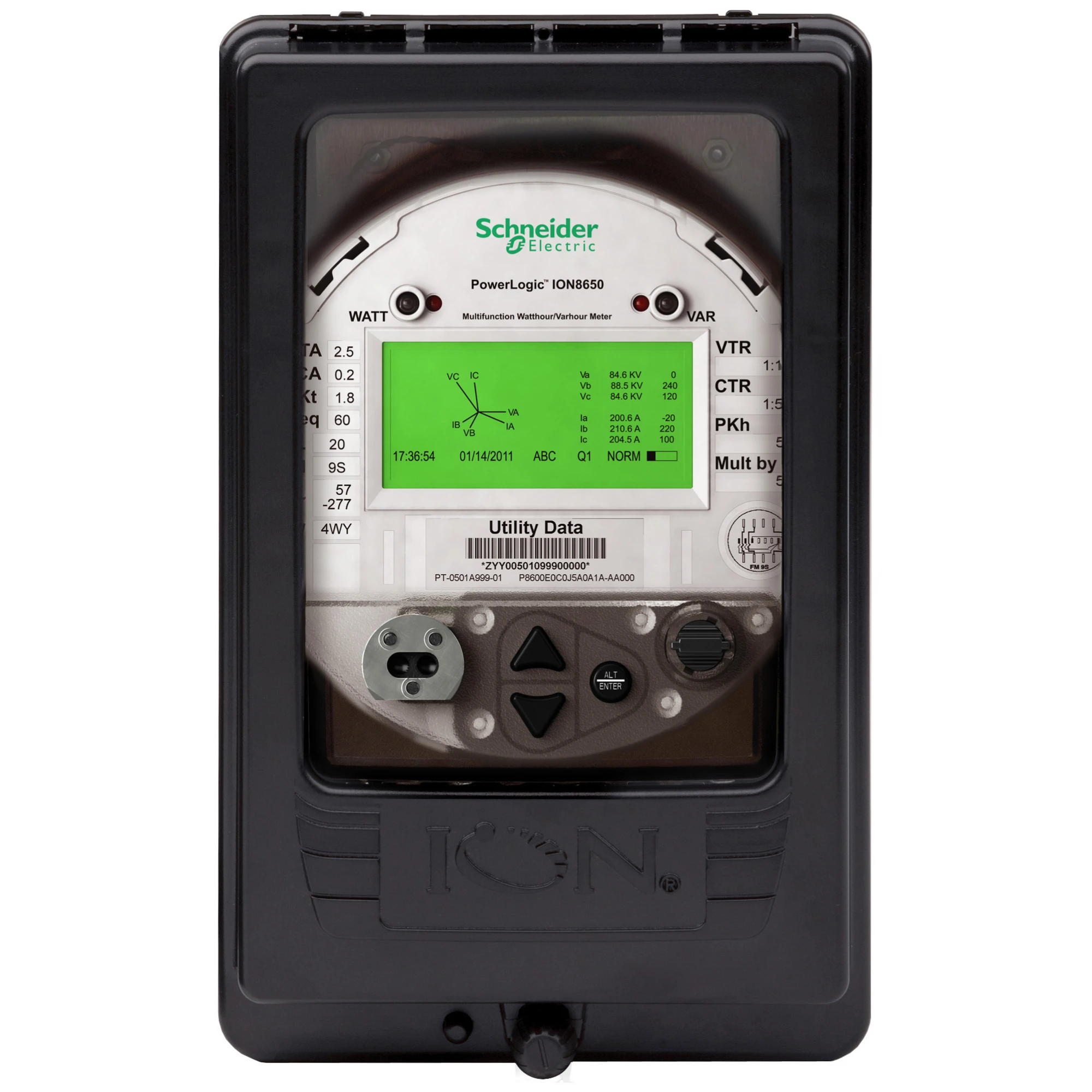 Schneider Electric M8650C7C0H6E1B0A ION8650 Meter 32MB, FT21 Cable, 120VAC/160VDC 60Hz, Ethernet 3 E + 4 A (img_001)