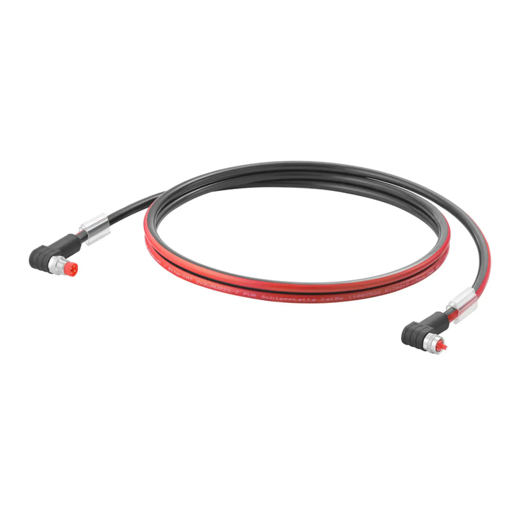 Weidmüller 2717810015 EtherCat Cable (assembled), M8 P-code - IP67 angeled pin, M8 P-code - IP67 angeled socket, Number of poles: 4, Length: 1.5 m (img_001)