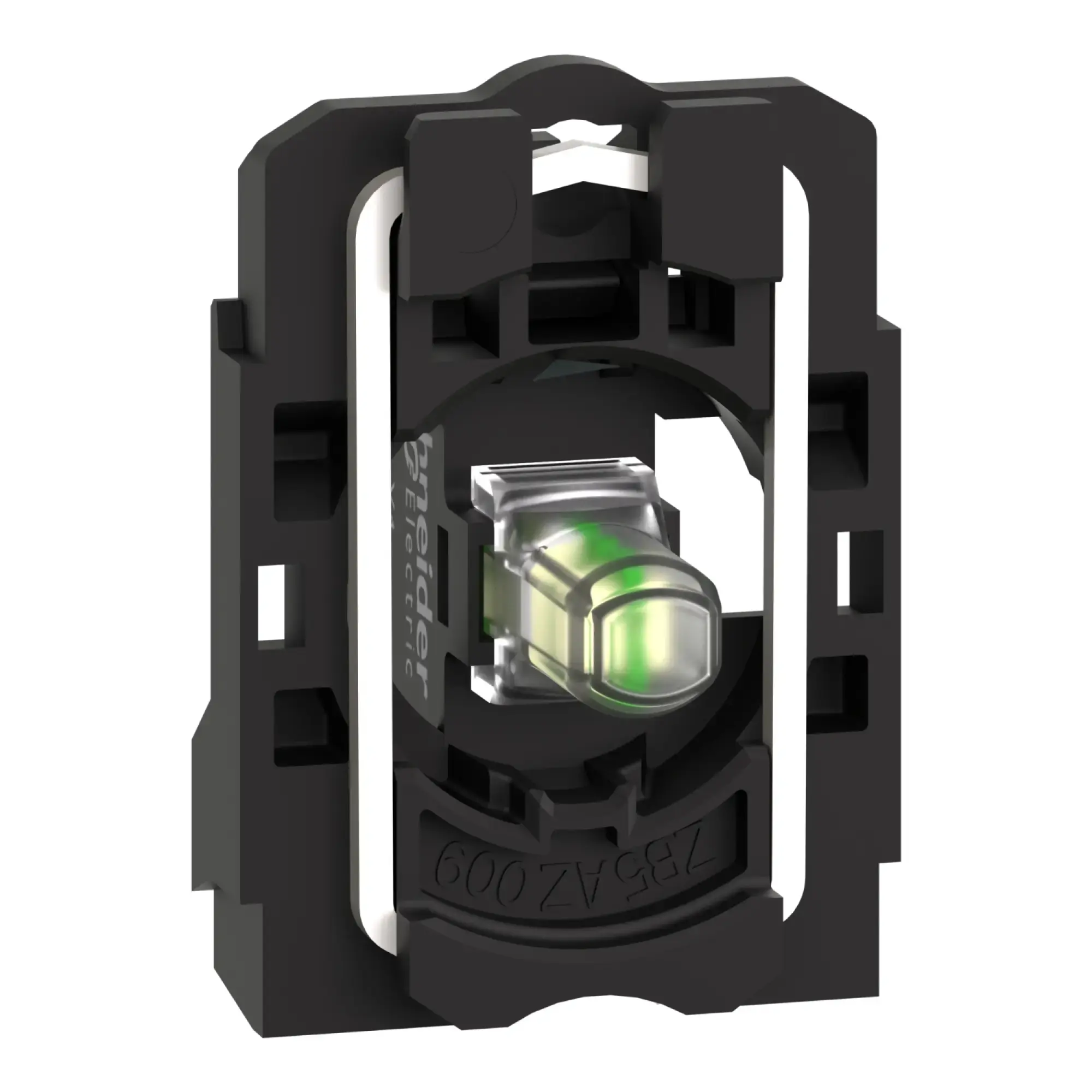Schneider Electric ZB5AVB1 Lamp socket, Harmony XB5, plastic, white, universal LED, with mounting flange, screw terminal, 24V ACDC (img_008)