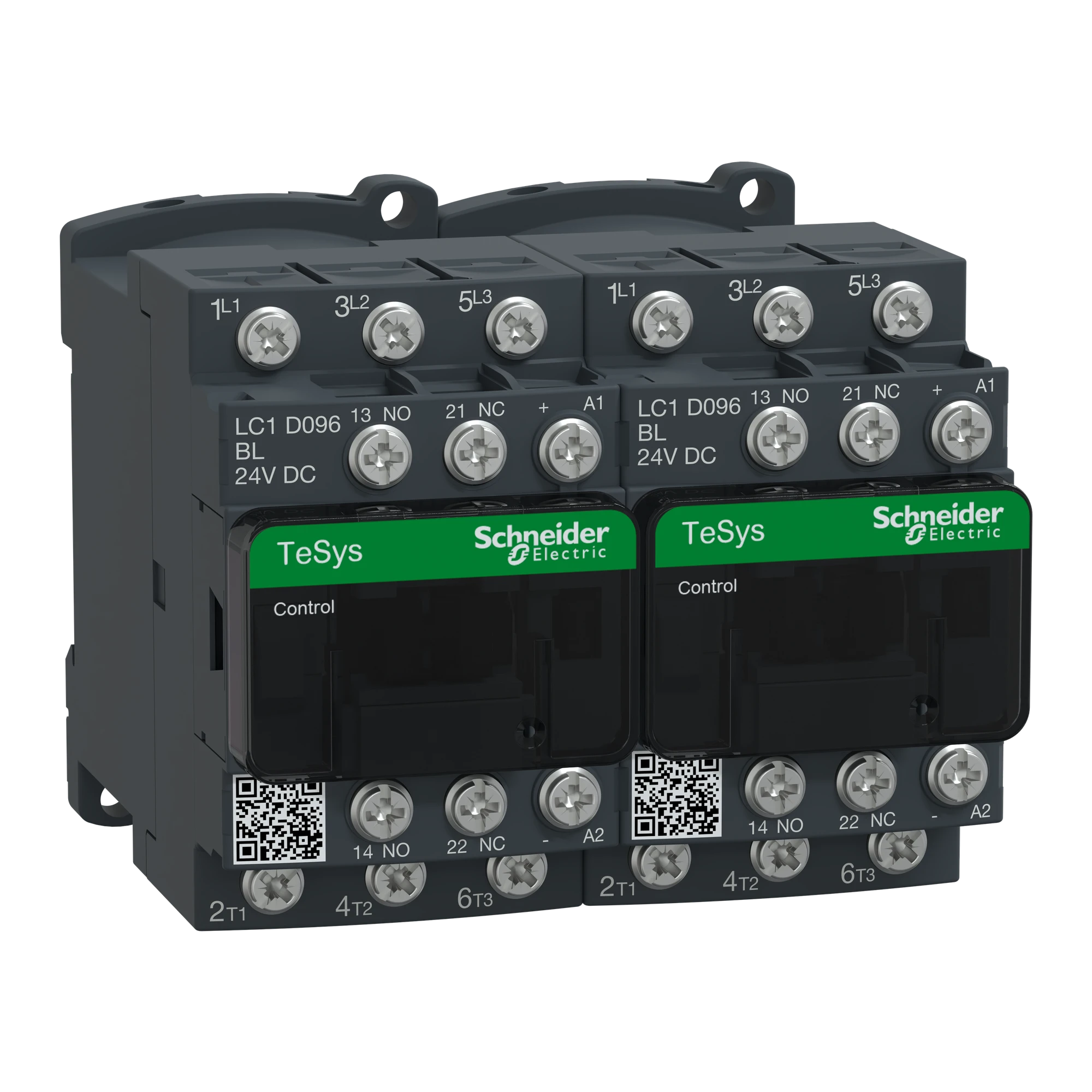 Schneider Electric LC2D096BL Reversing contactor combination, 3p+1NC+1NO, 4kW/400V/AC3 9A, Coil 24V DC (img_001)